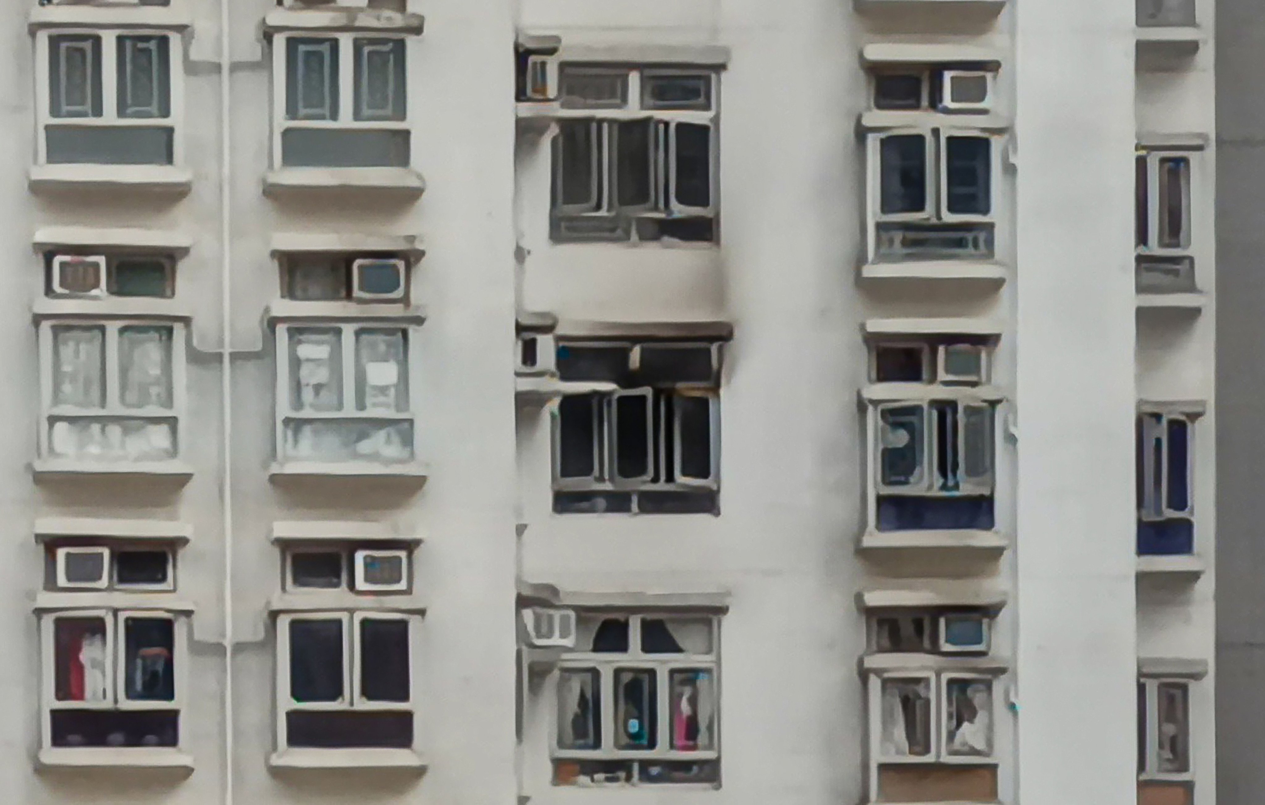 The blaze broke out at a flat in Block 1 of New Jade Gardens in Chai Wan before lunchtime on Sunday. Photo: Handout