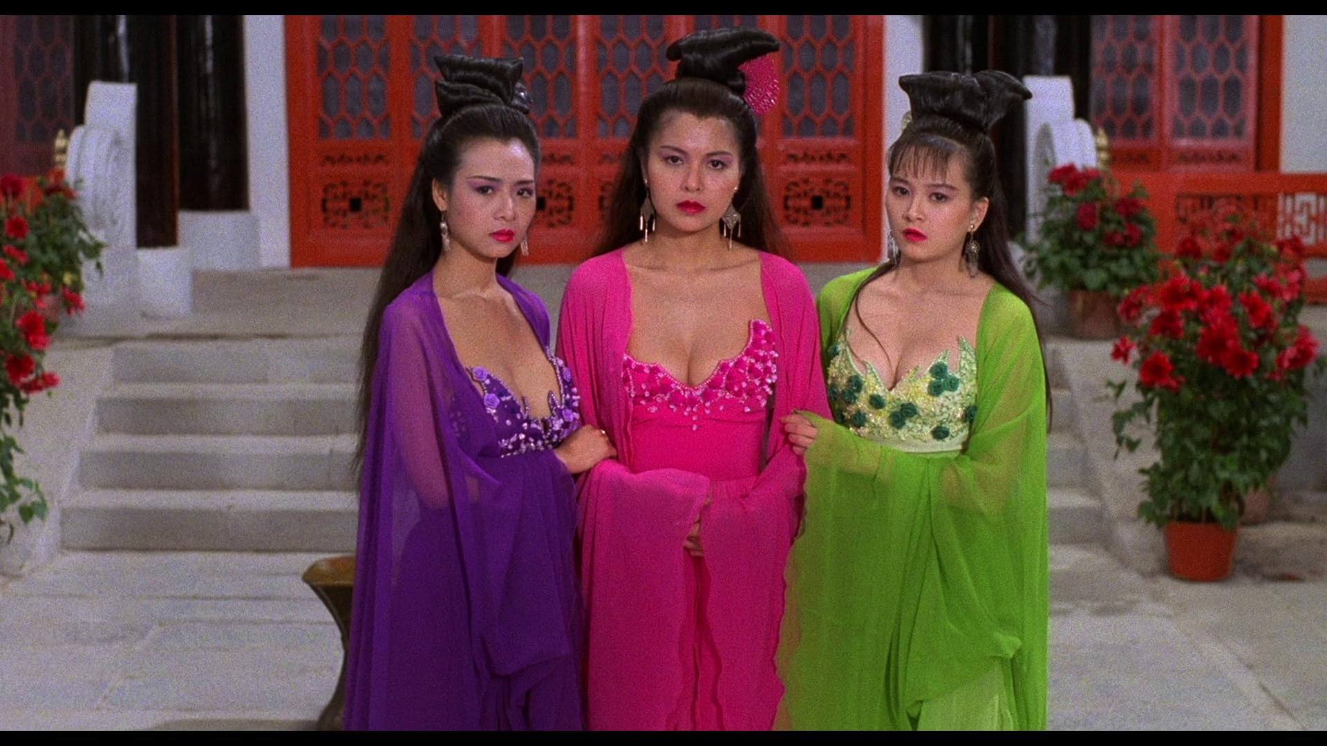 (From left) Amy Yip, Man Siu and Kudo Hitomi in a still from Erotic Ghost Story.