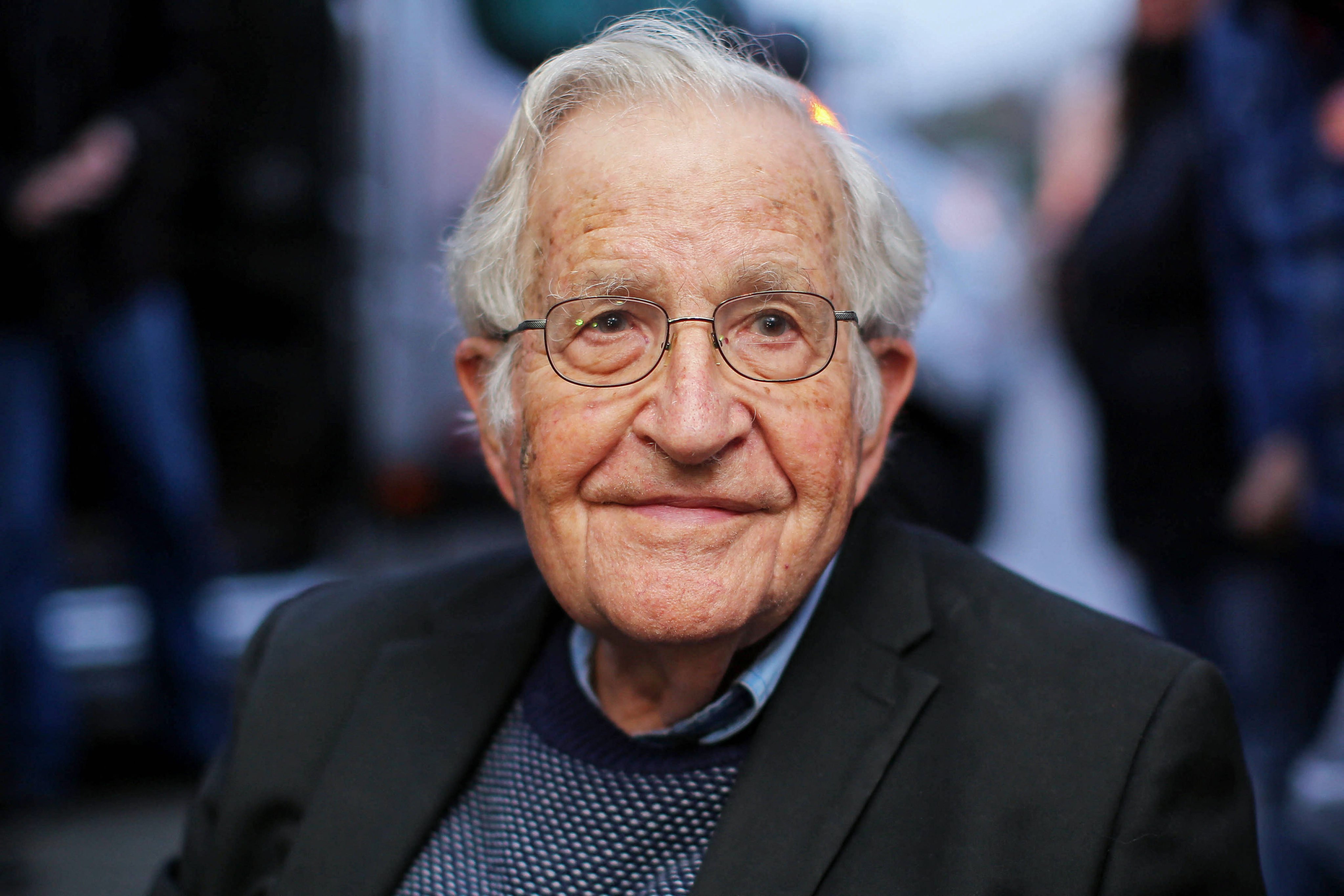 US linguist and political activist Noam Chomsky is pictured during a press conference on September 20, 2018. Photo: AFP