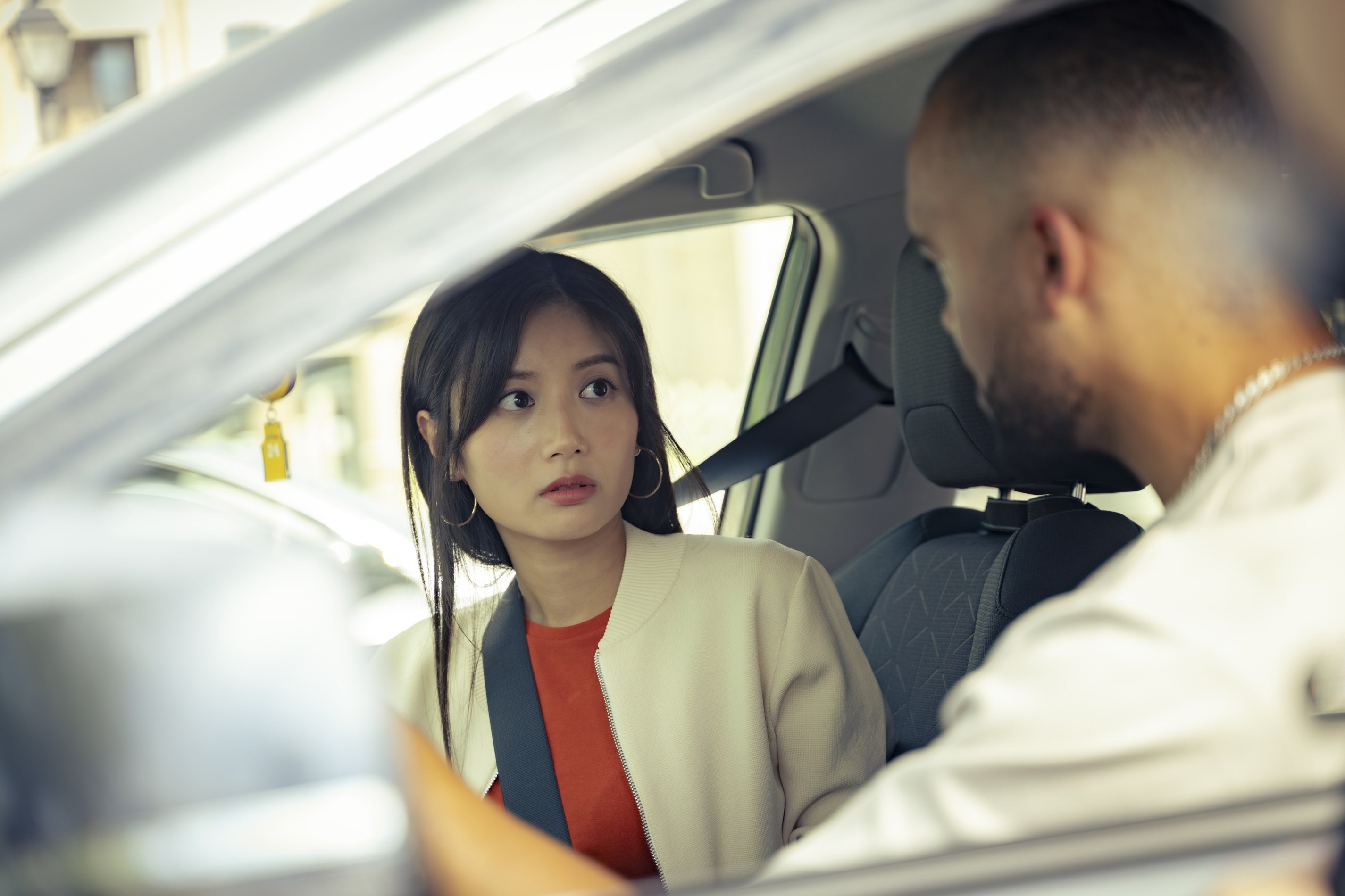 Jessica Chan in a still from Fresh Off Markham.