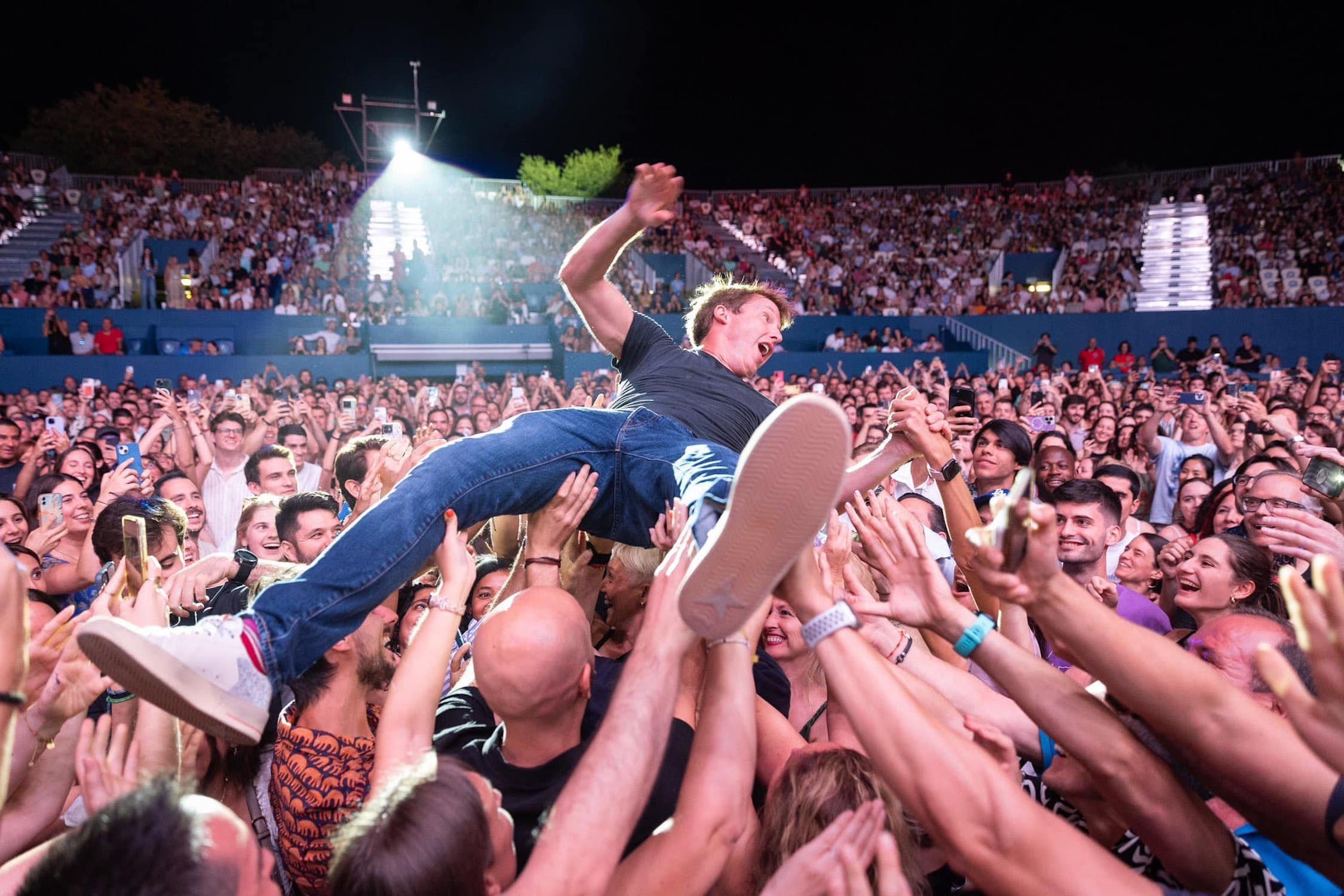 James Blunt performing  in Spain. He is about to tour China. Photo: Facebook @jamesblunt