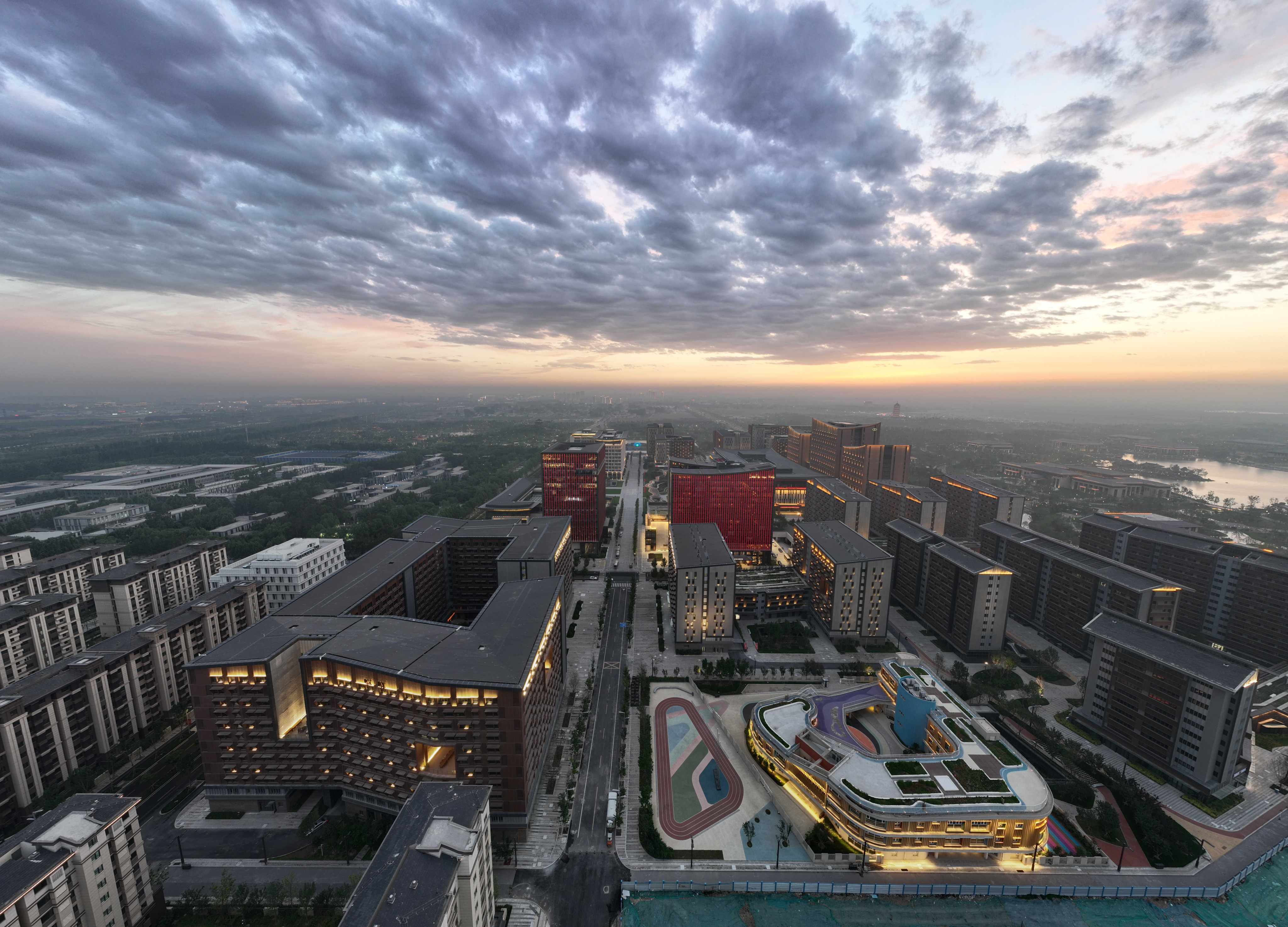 Hundreds of billions of yuan have been invested in the Xiongan New Area’s construction, including roads, residential blocks, schools, hospitals and a high-speed railway station. Photo: Xinhua