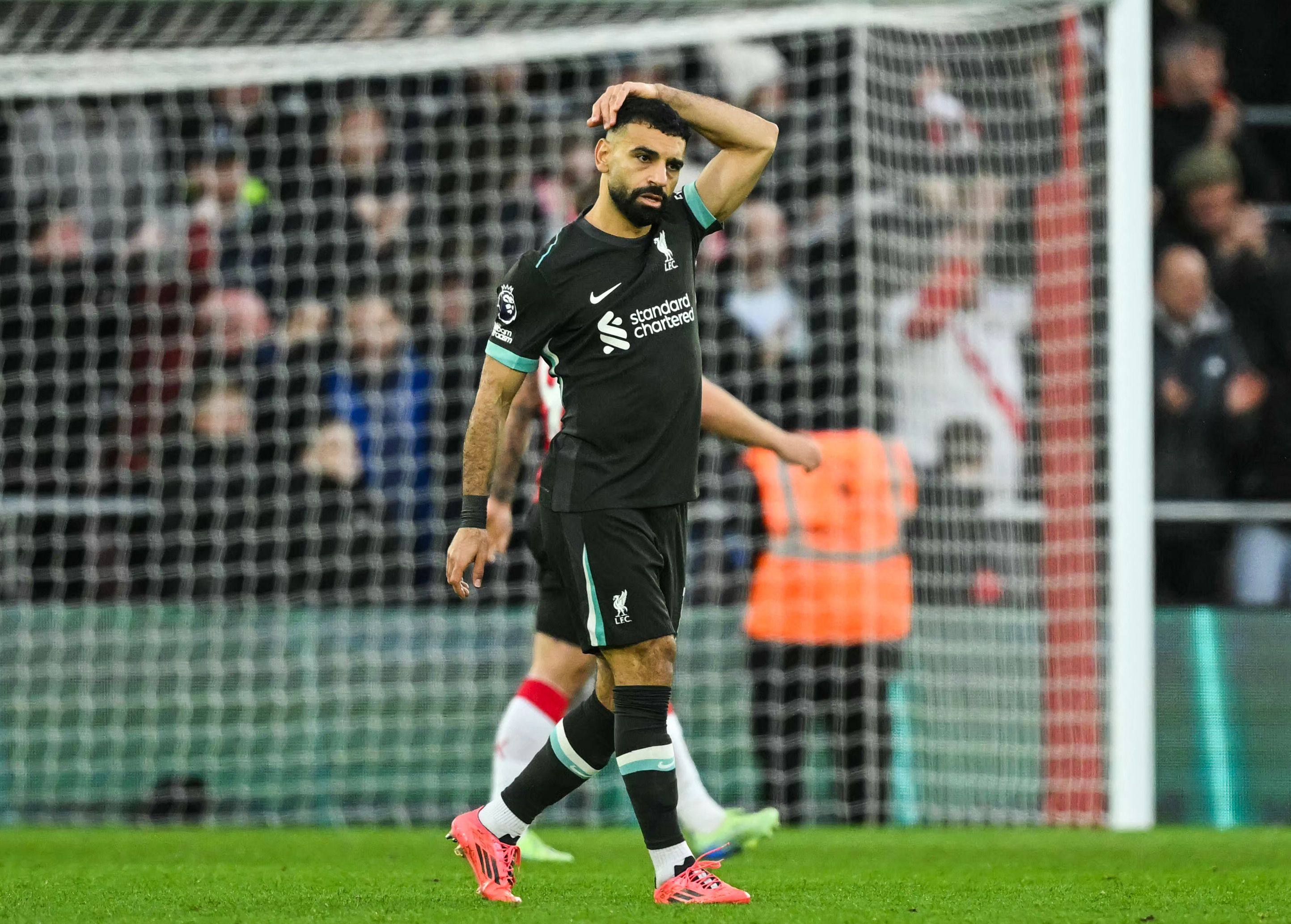 Liverpool forward Mohamed Salah said he is unsure about whether his future will be at Anfield following his two-goal salvo against Southampton. Photo: AFP