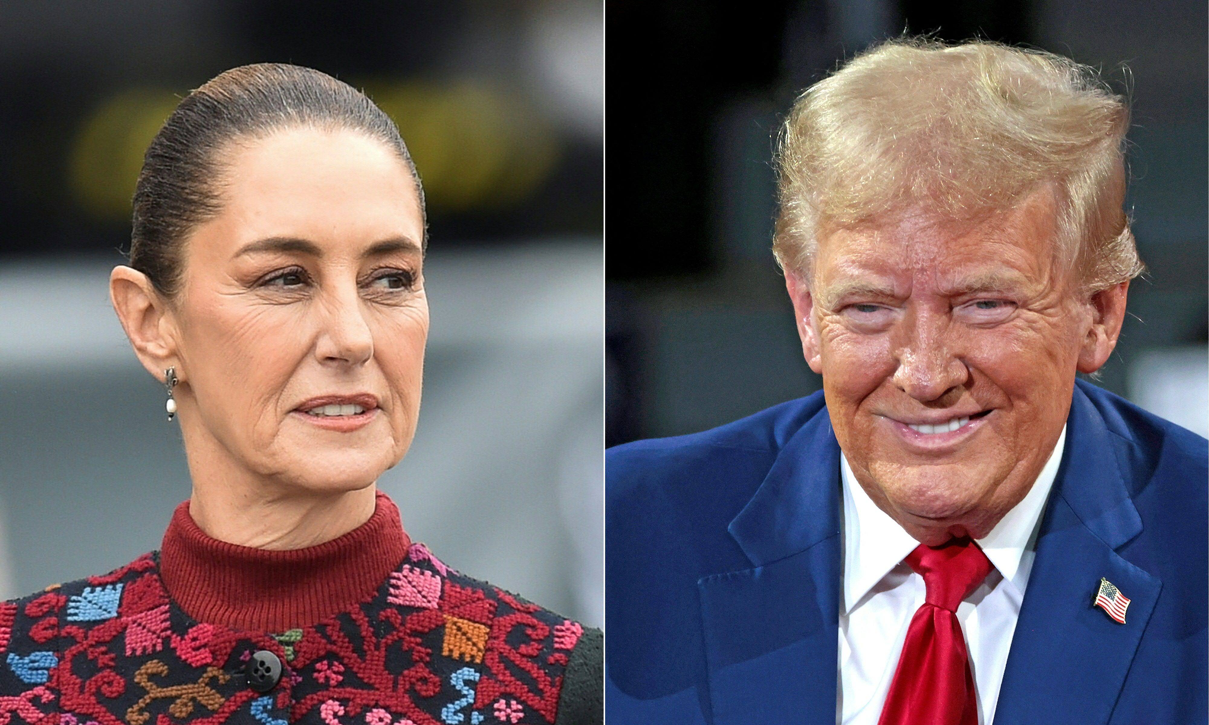 Mexico’s President Claudia Sheinbaum spoke with US President-elect Donald Trump. Photo: AFP