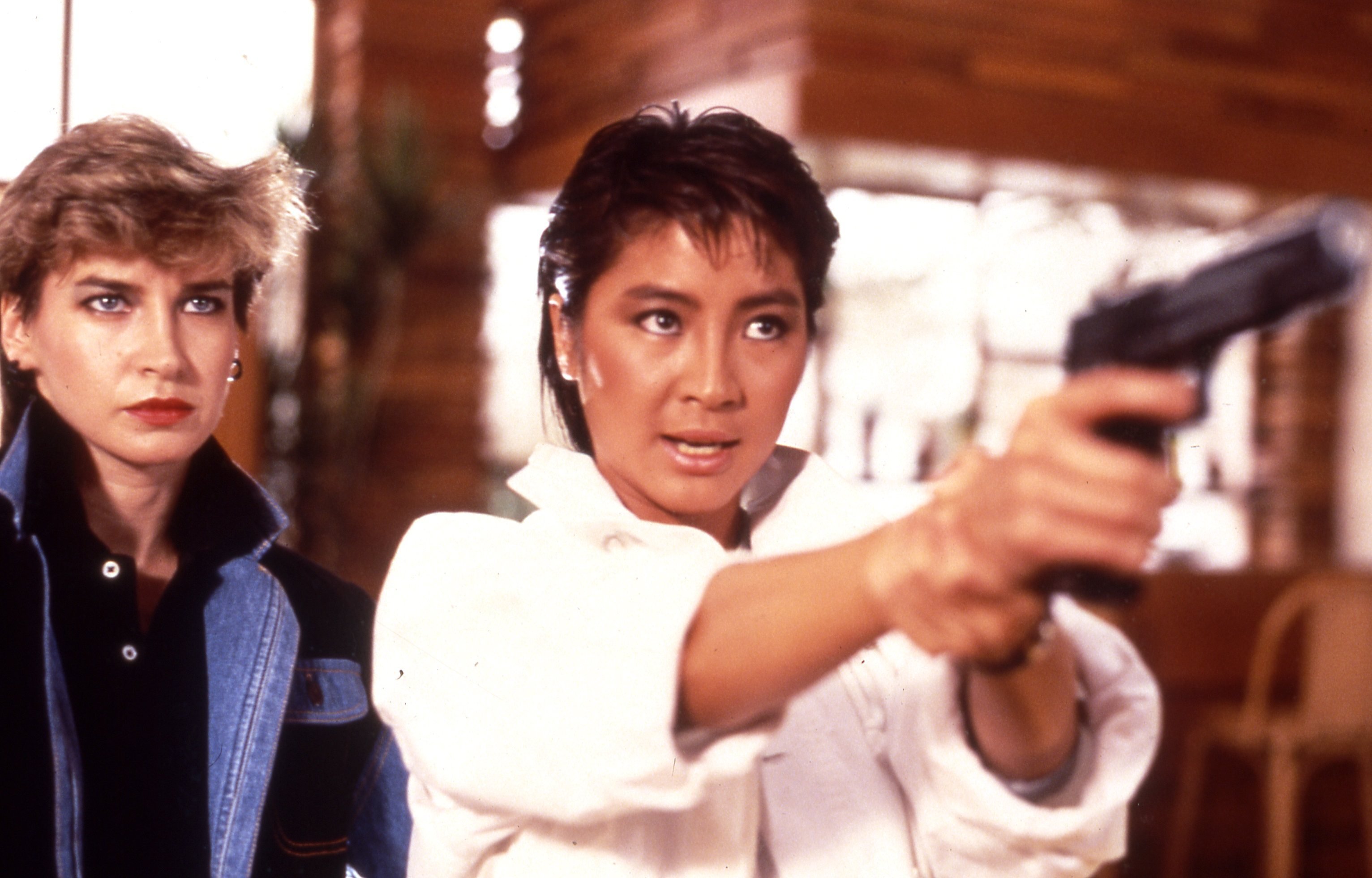 Cynthia Rothrock (left) and Michelle Yeoh in a still from Yes, Madam! (1985), made by D&B Films, a studio founded by watch retailer Dickson Poon, who would go on to marry Yeoh. Photo: Handout