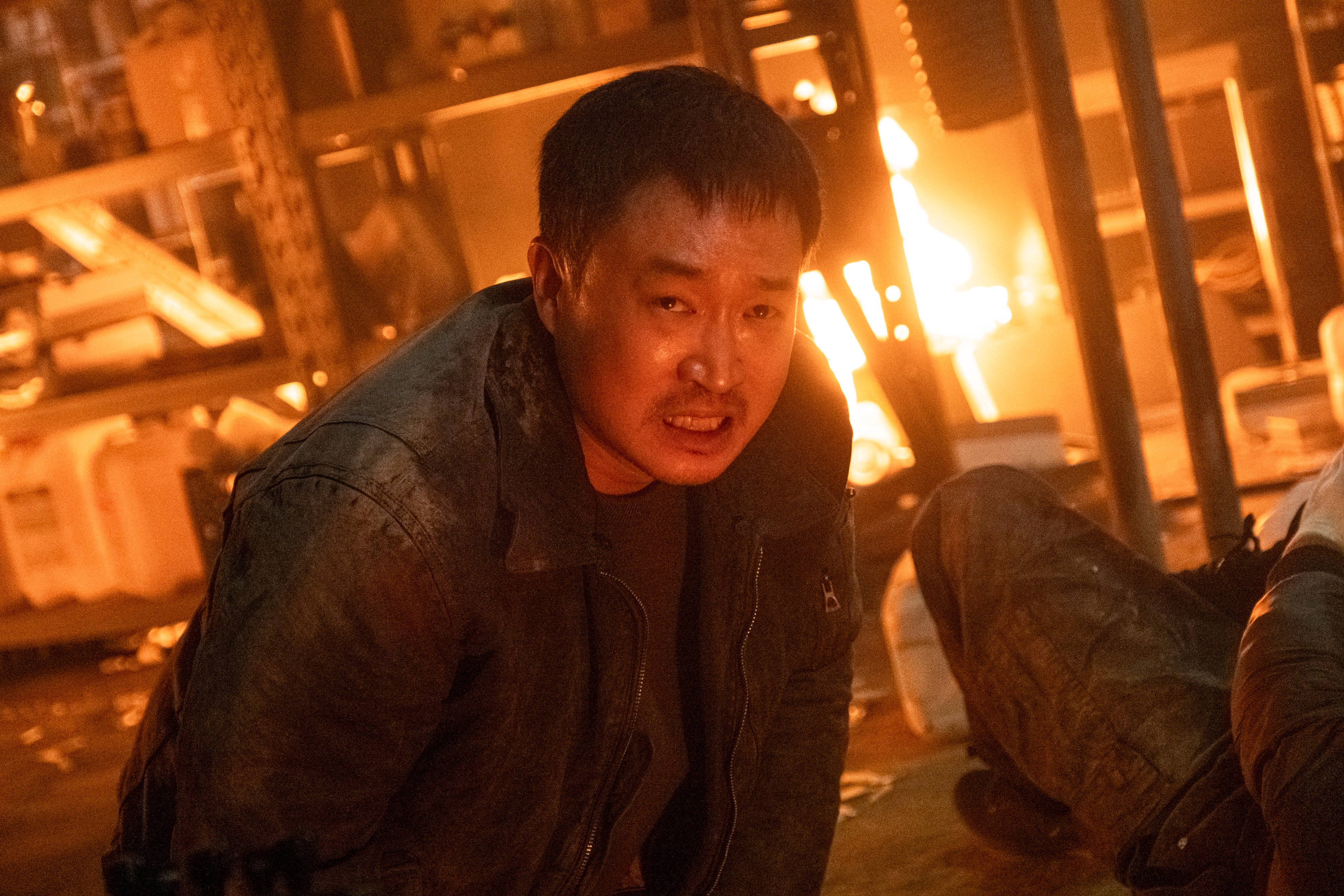 Jo Woo-jin in a still from Gangnam B-Side. Photo: Disney+