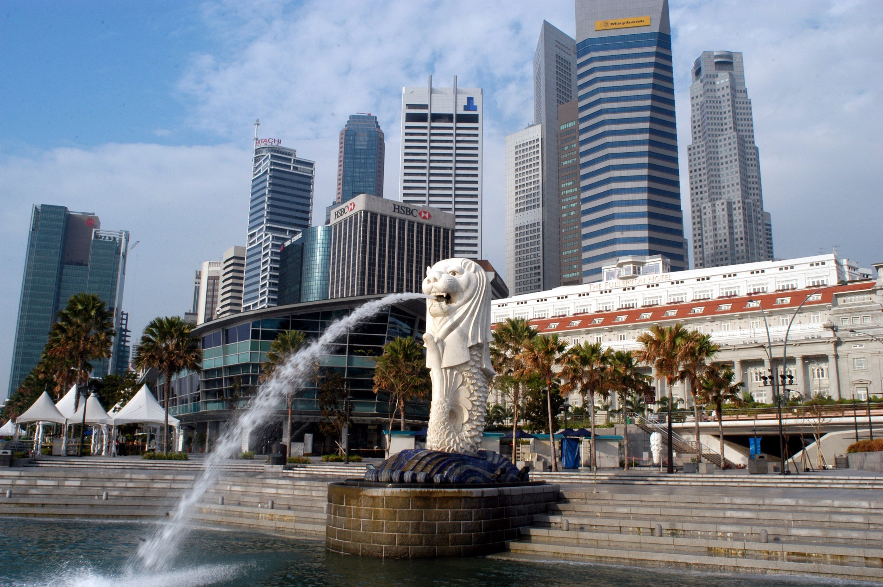 Singapore’s Merlion statue. Photo: Getty Images