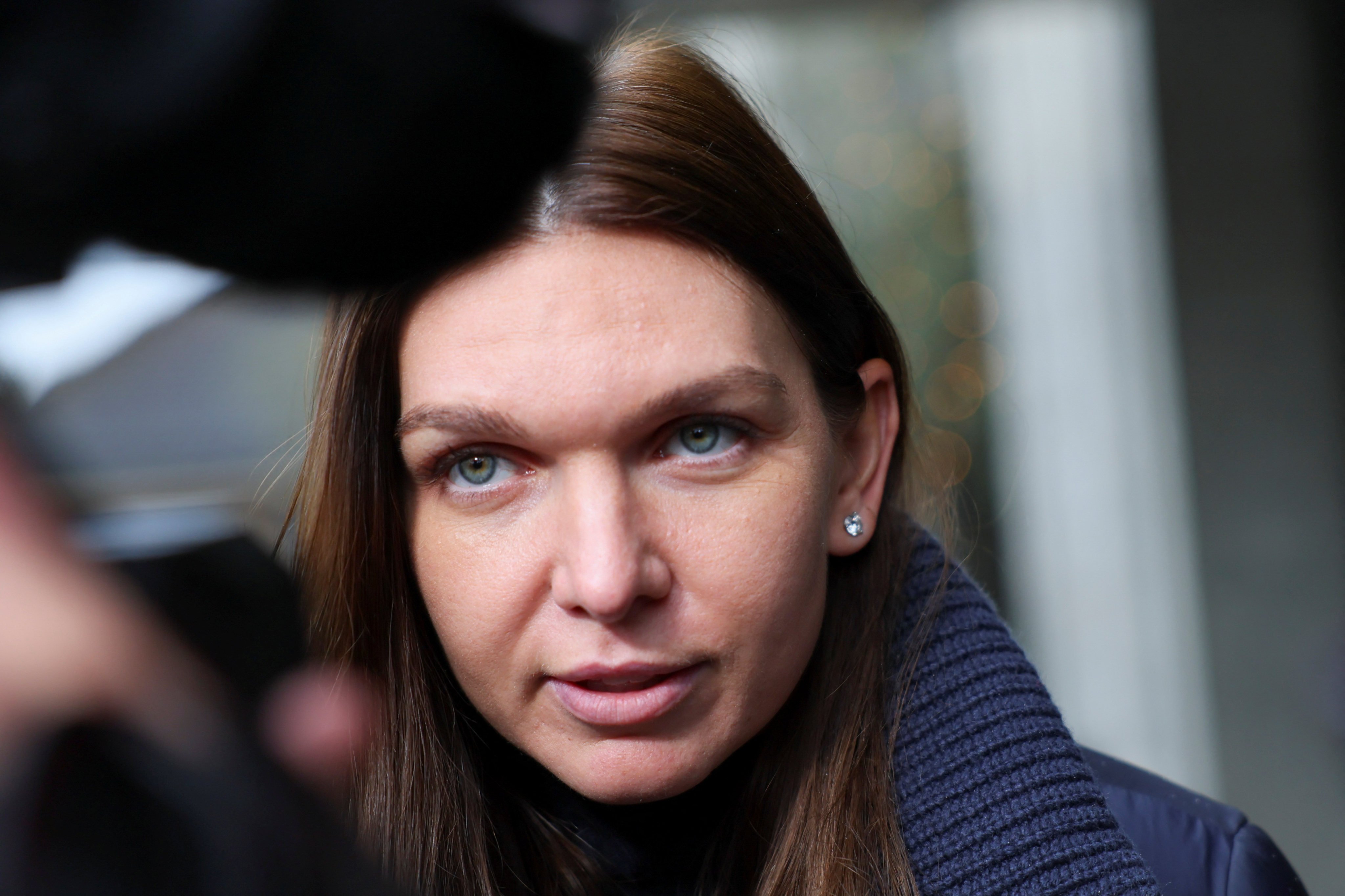 Romania’s Simona Halep was provisionally suspended in October 2022 and later banned for four years, a period that was reduced to nine months in March after an appeal. Photo: Reuters