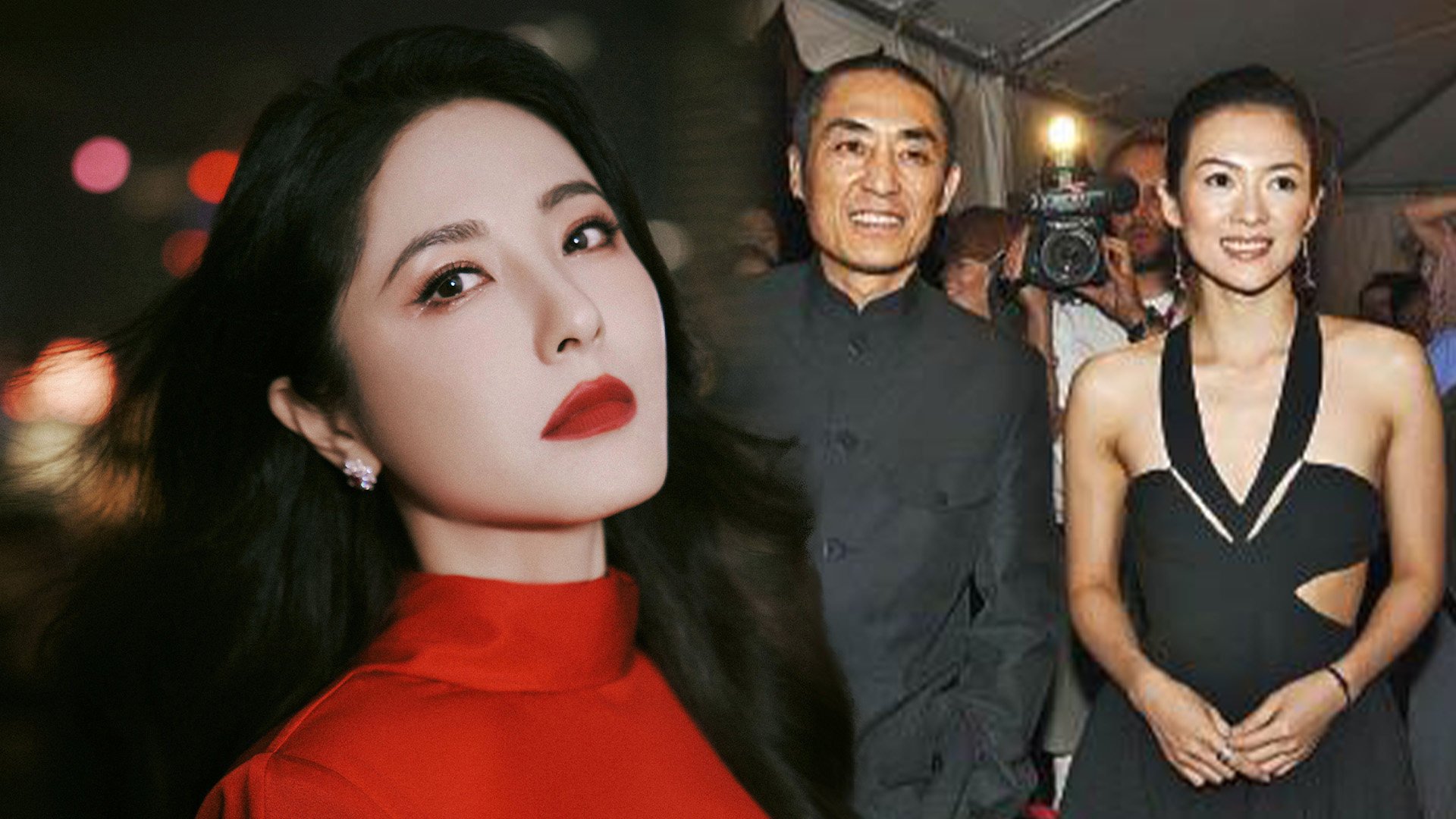 Rumour has it that Zeng Li, left, missed an opportunity to work with the renowned director Zhang Yimou, middle, during his visit to her university, which resulted in a film role being awarded to Zhang Ziyi, right. Photo: SCMP composite/Weibo/Sohu