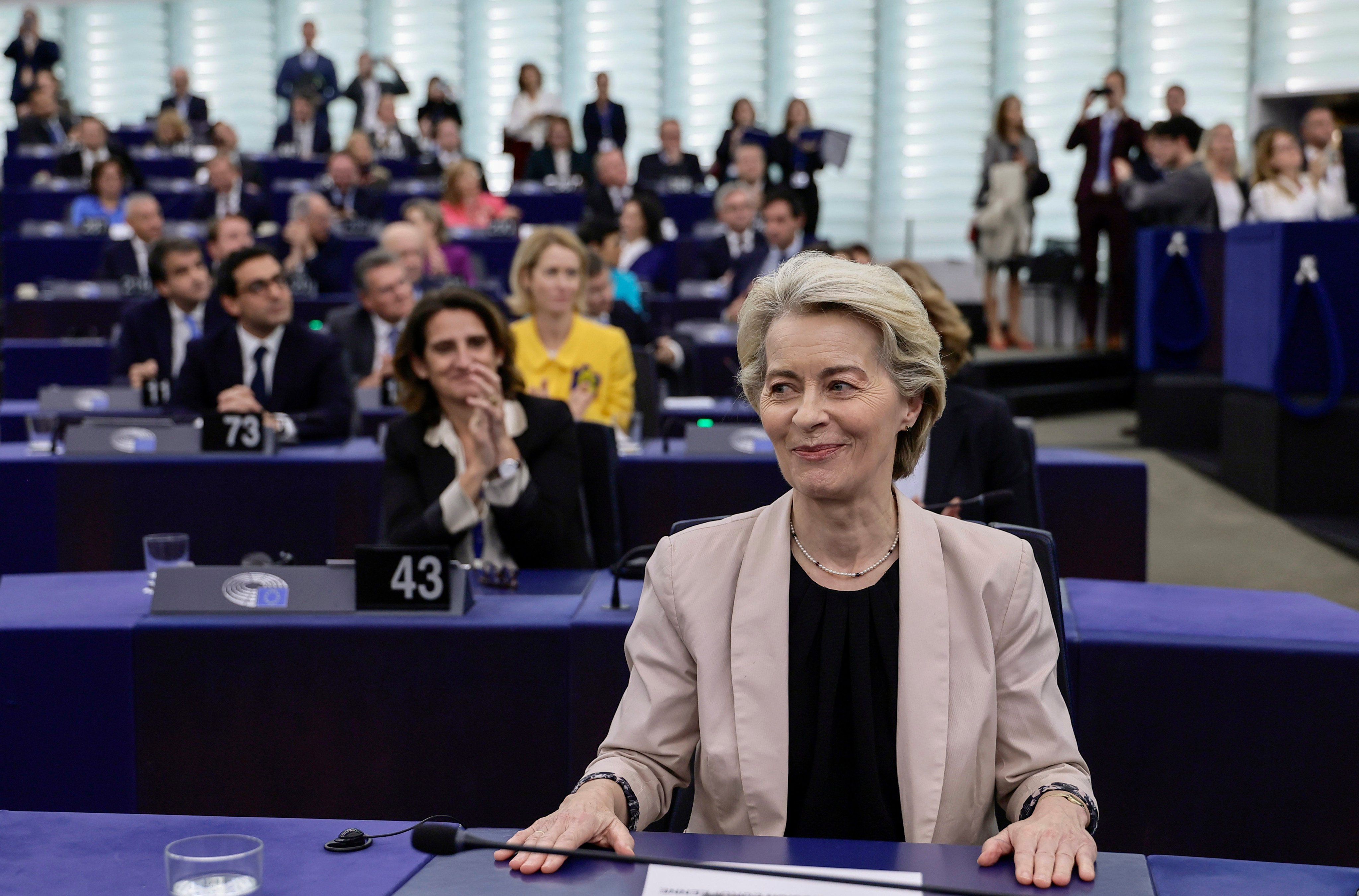 EU lawmakers have narrowly approved European Commission President Ursula von der Leyen’s team for her second term in office. Photo: EPA-EFE