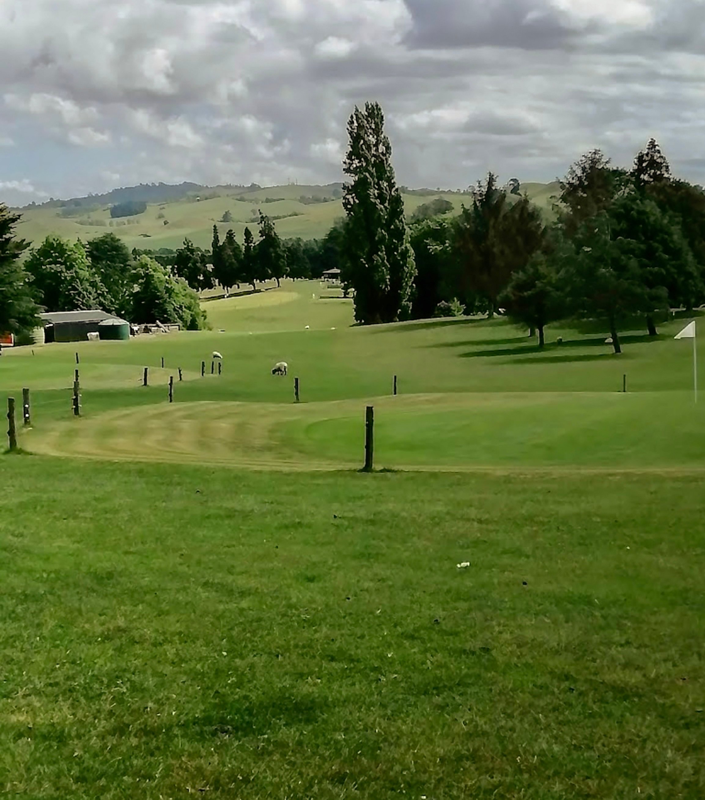 A general view of the course and some of the workers at Tahuna Golf Club, about 120 kilometres south of Auckland in the Waikato region. Photo: Facebook/@Tahuna Golf Club