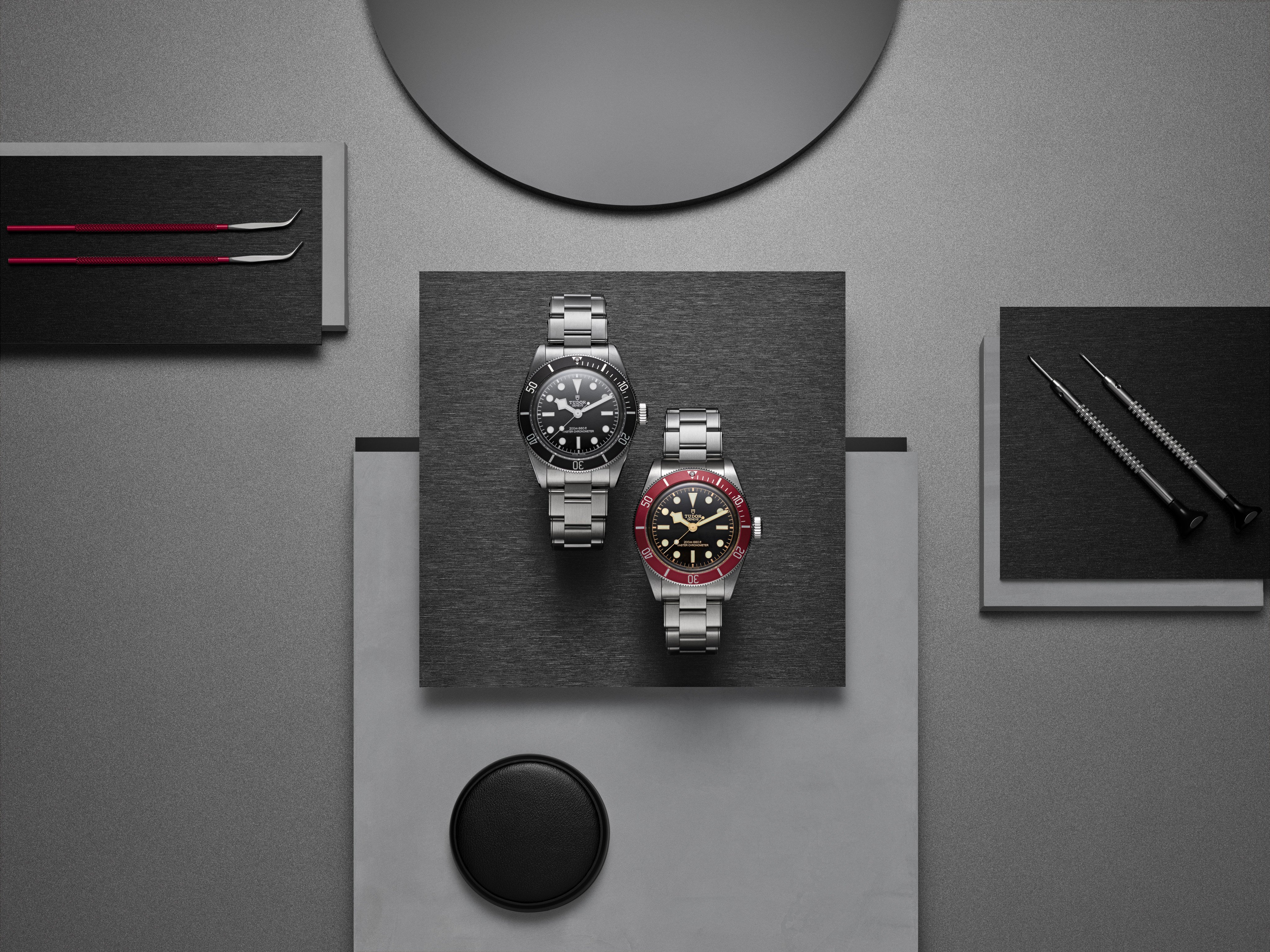 Today, Tudor’s Black Bay comes in colourways such as burgundy or black. Photo: Handout