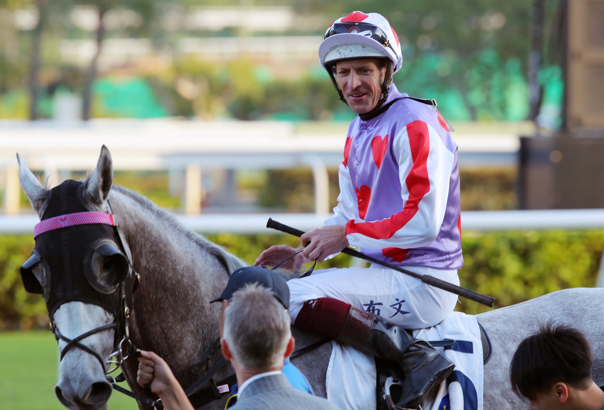 Hugh Bowman clinched a Sha Tin treble after booting home Talents Ambition.