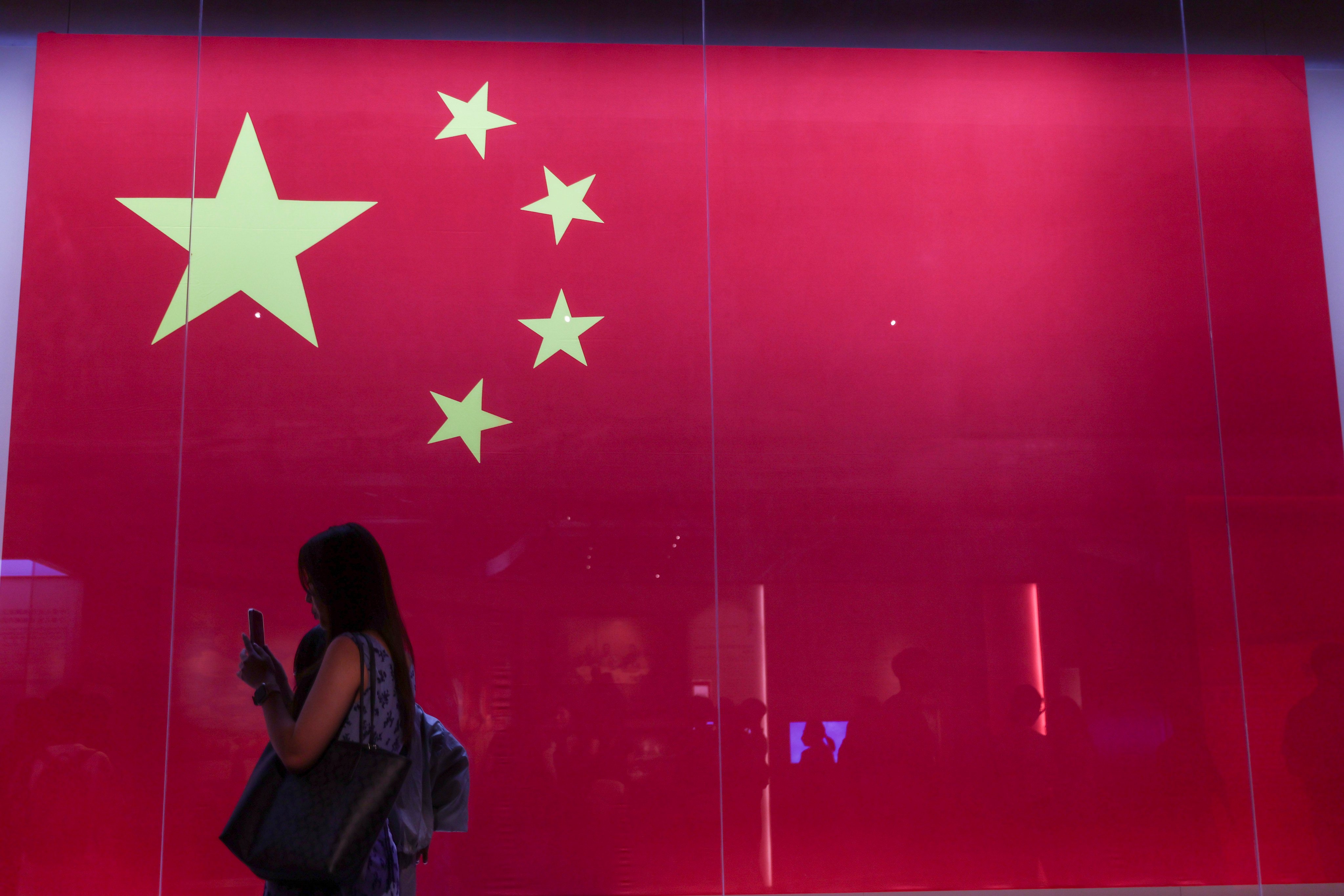 A woman visits the National Security Exhibition Gallery at the Hong Kong Museum of History in Tsim Sha Tsui, on August 26. Photo: Edmond So