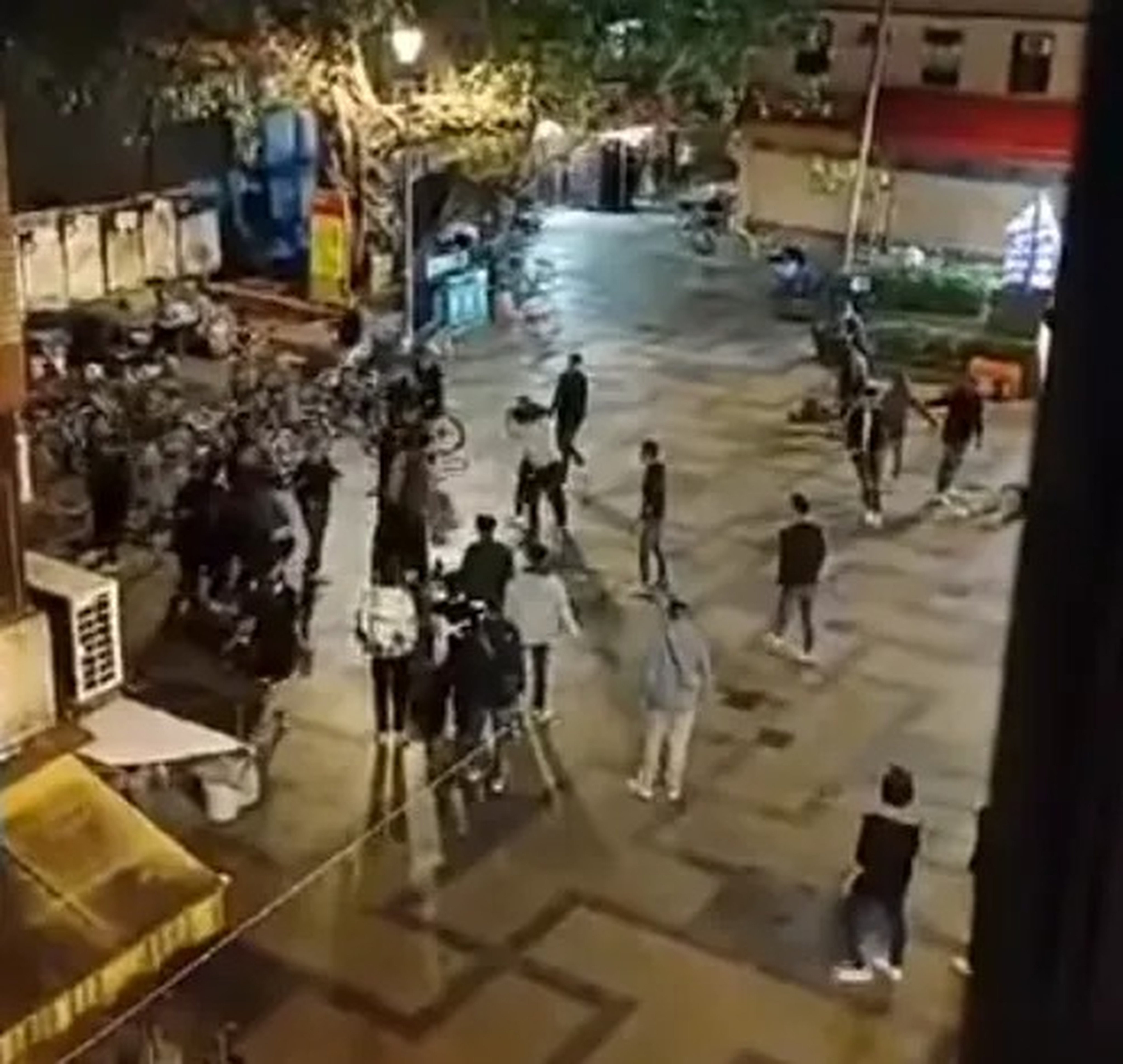 The incident occurred on Saturday at around 10pm on Cheung Chau Church Road, where police received reports of a street fight involving numerous individuals. Photo: Handout