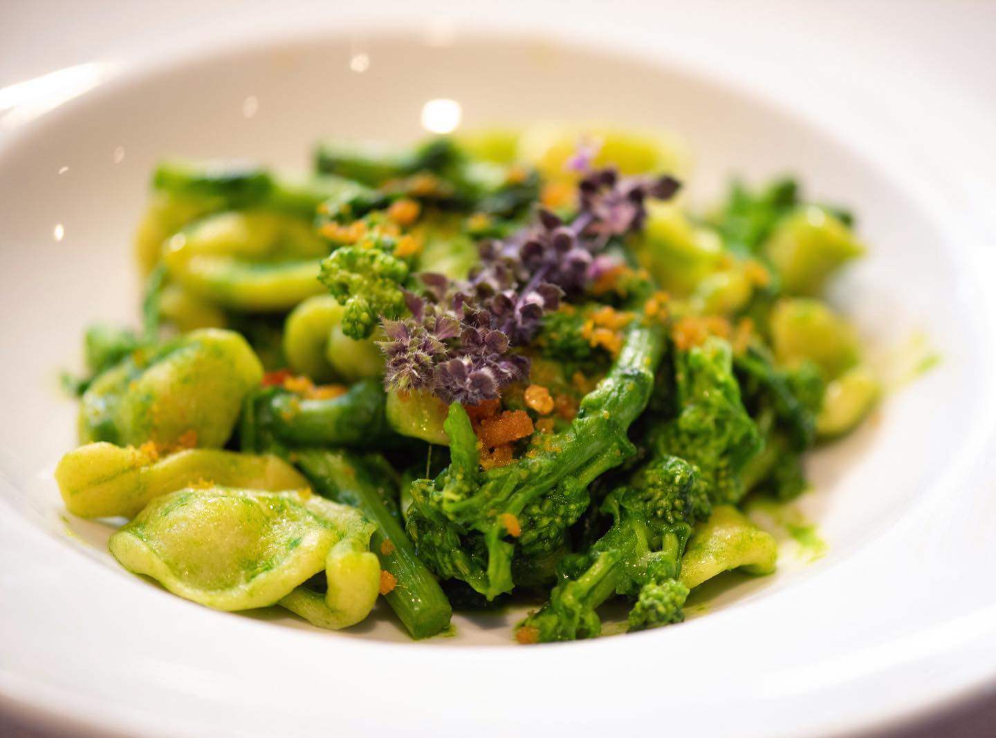 Serving up tasty plant-based dishes such as pasta with broccolini, basil flowers and lemon zest will help propel diners to eat more plant-based meals. Photo: Instagram/@ciaindustryleadership
 
