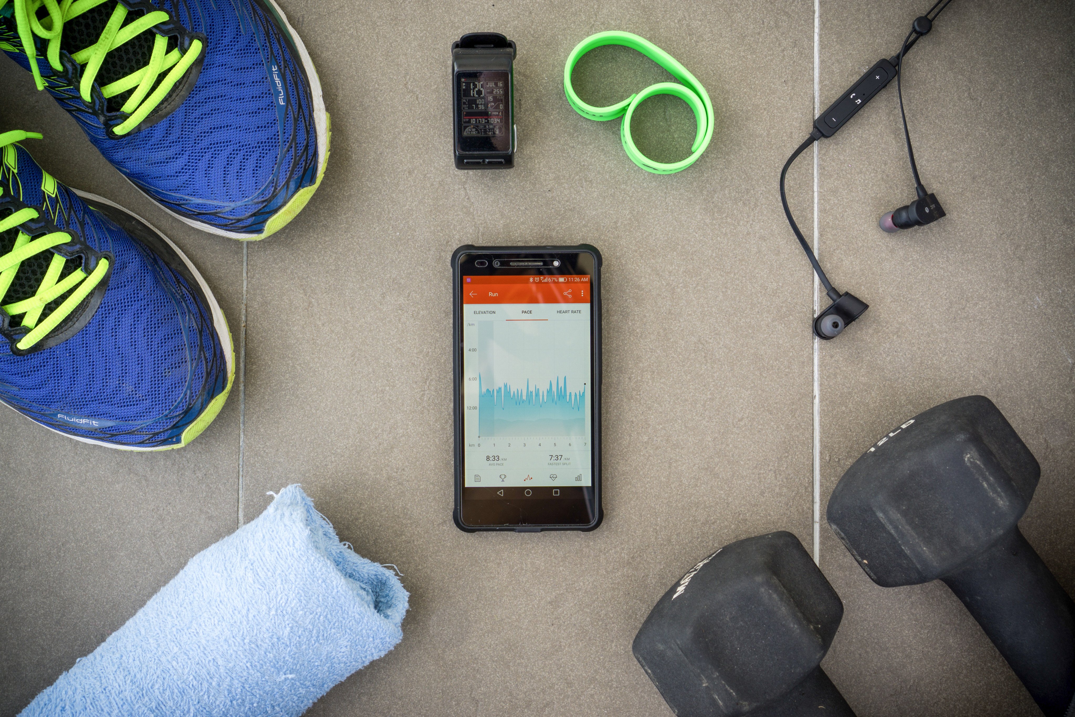 Runners, cyclists and hikers use all sorts of equipment to help them, including the smartphone app Strava. Photo: Shutterstock