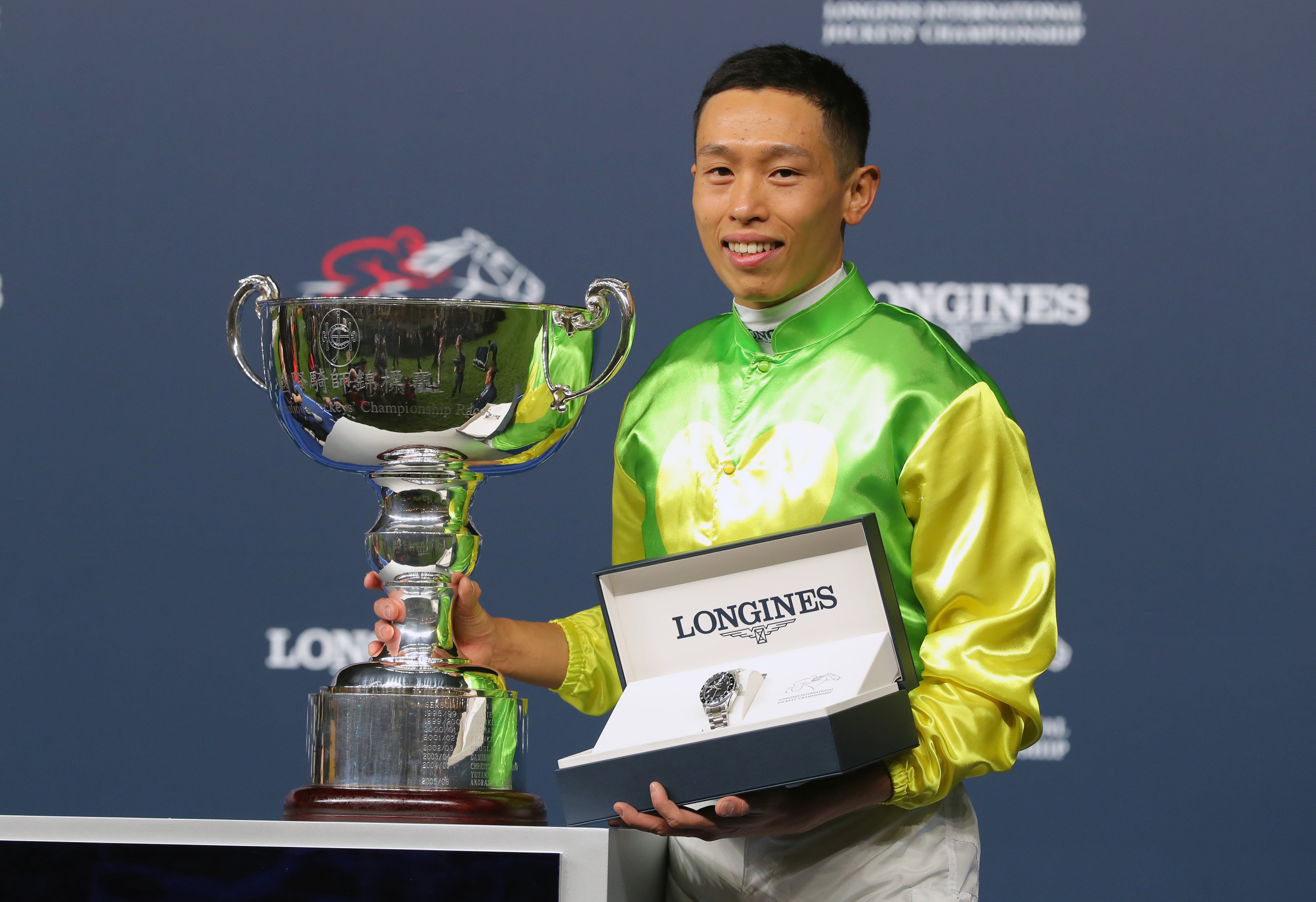 Vincent Ho wins last year’s Longines International Jockeys’ Championship at Happy Valley. Photos: Kenneth Chan