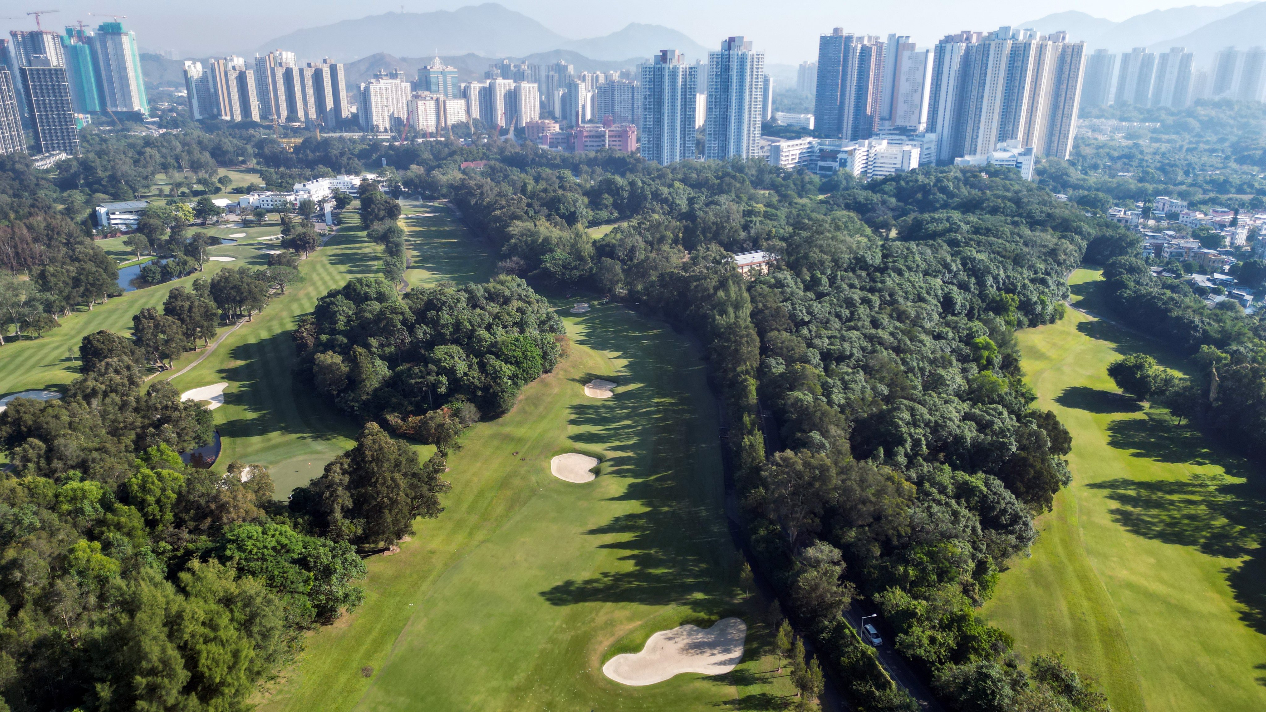 The Hong Kong Golf Club at Fanling. Under a proposal floated in 2022, 12,000 public flats would be built on 9.5 hectares of the 32 hectares by 2029. Photo: Dickson Lee