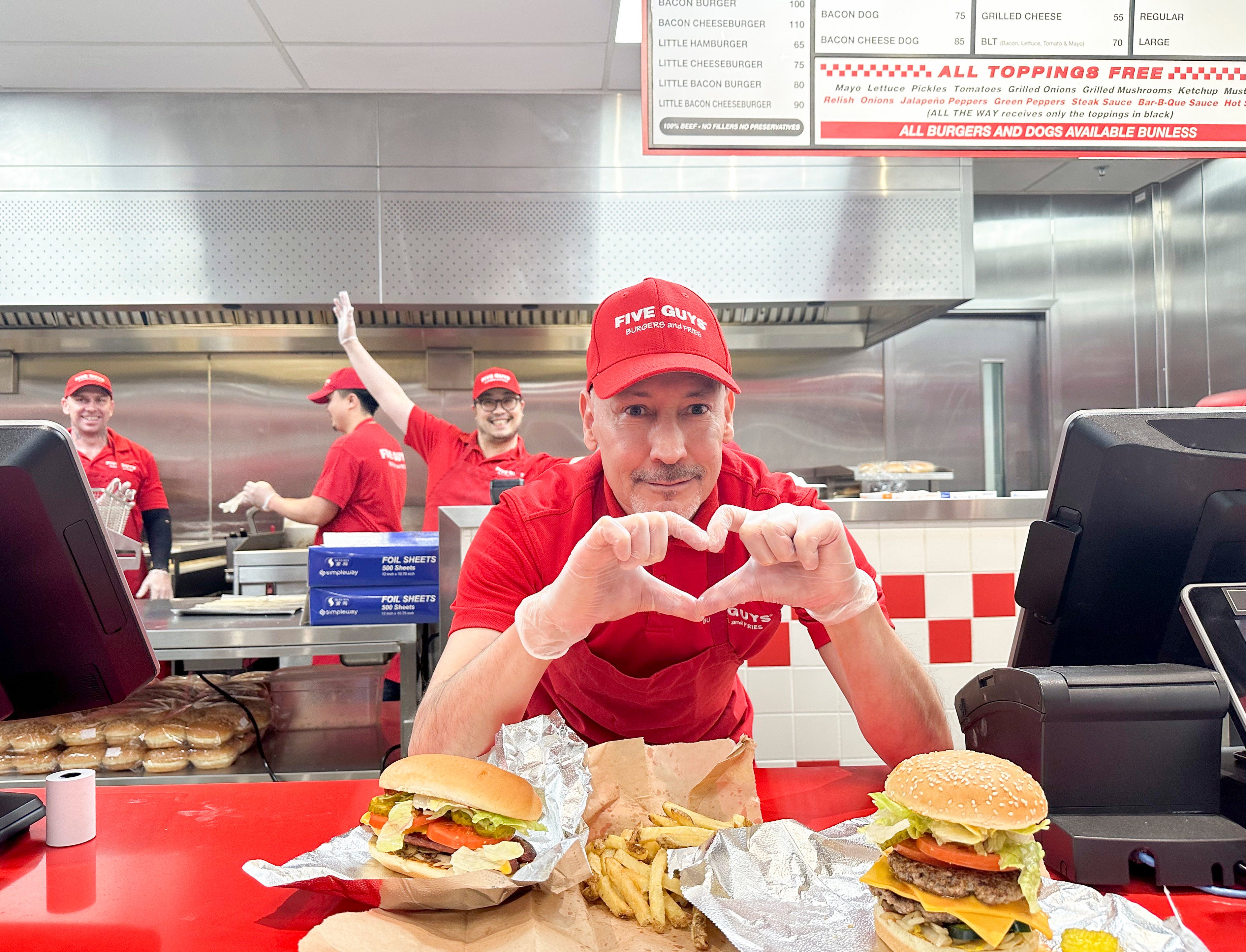 Five Guys is gearing up for a positive 2025. Photo: Cheryl Arcibal 