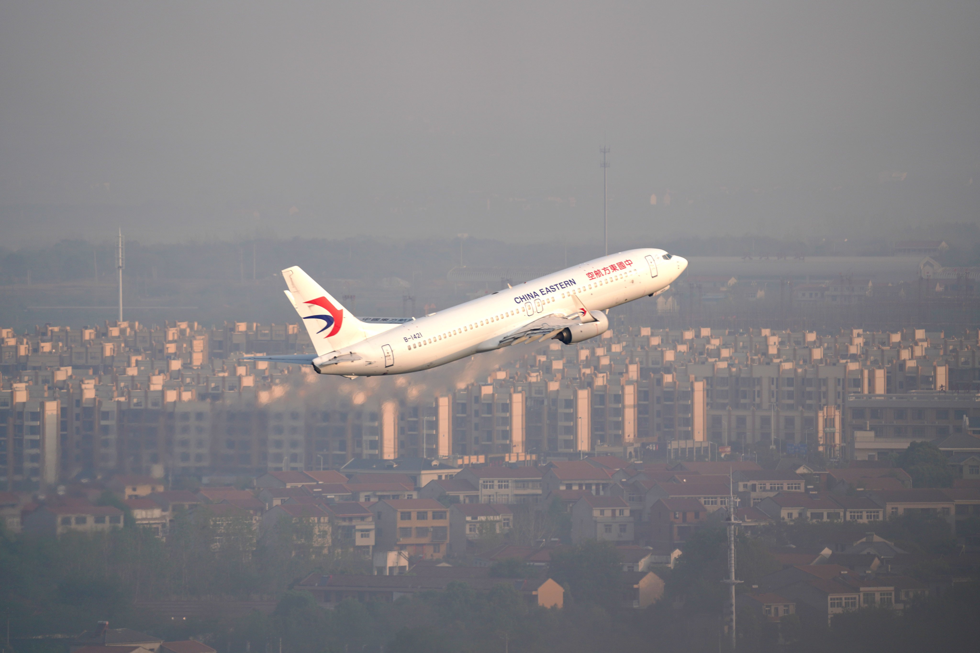 A China Eastern Airlines plane taking off from Wuhan Tianhe International Airport in Wuhan. Photo: Xinhua