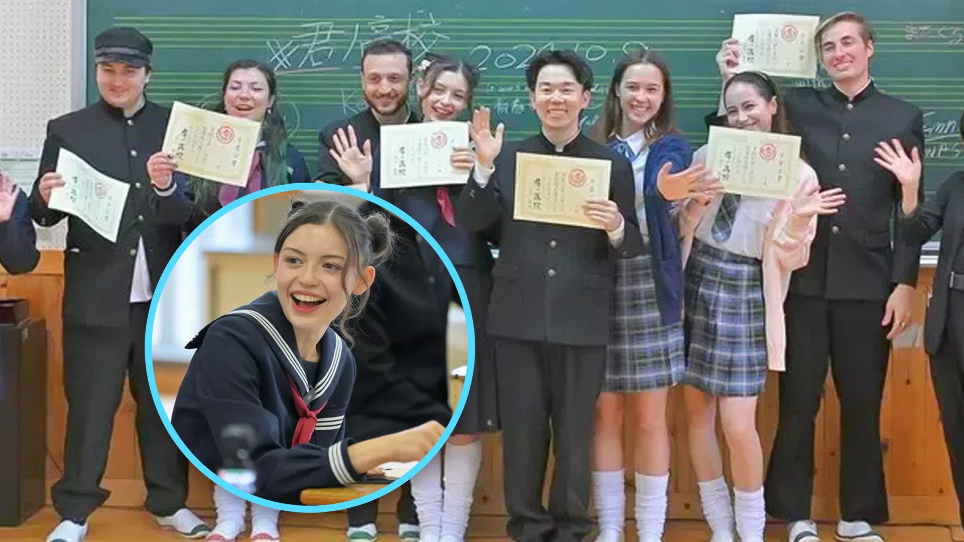 For US$200, foreign visitors can experience a day as a secondary school student in Japan, immersing themselves in the local school culture. Photo: SCMP composite/QQ.com