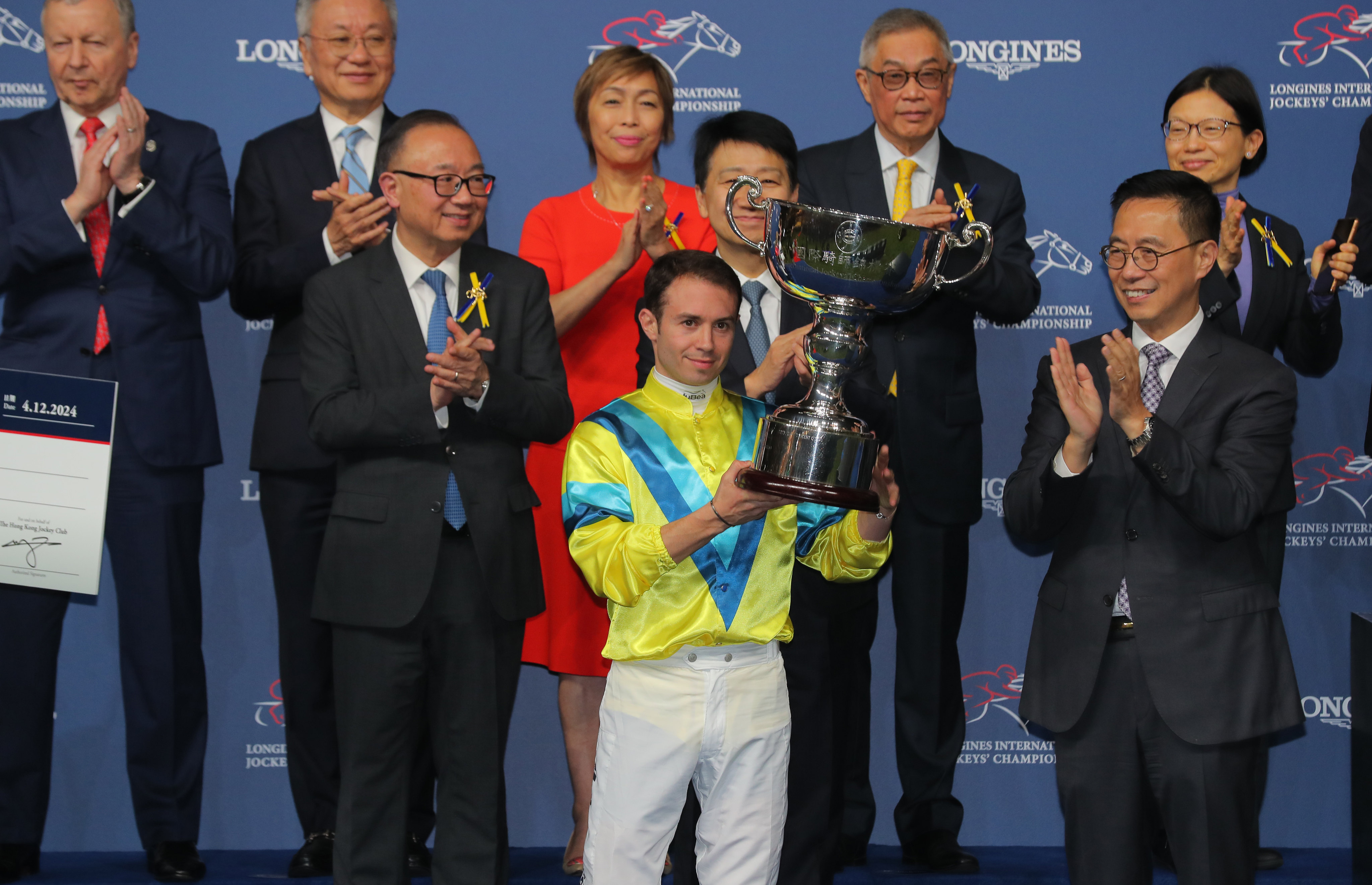 Mickael Barzalona won the International Jockeys’ Championship for 2024. Photos: Kenneth Chan