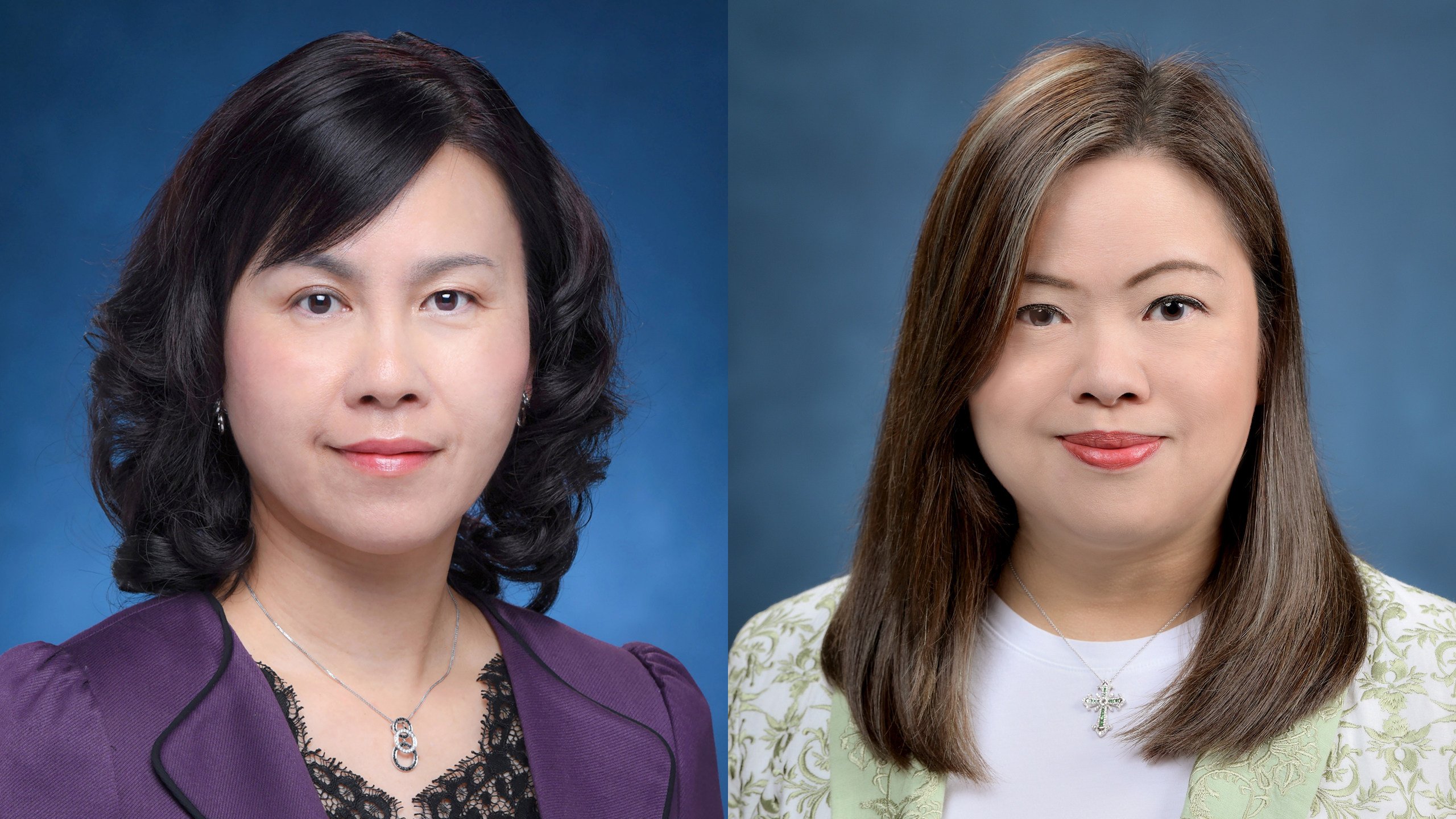 Chief Executive John Lee has replaced his travel minister with Mable Chan (left) and his tourism minister with Rosanna Law. Photo: SCMP