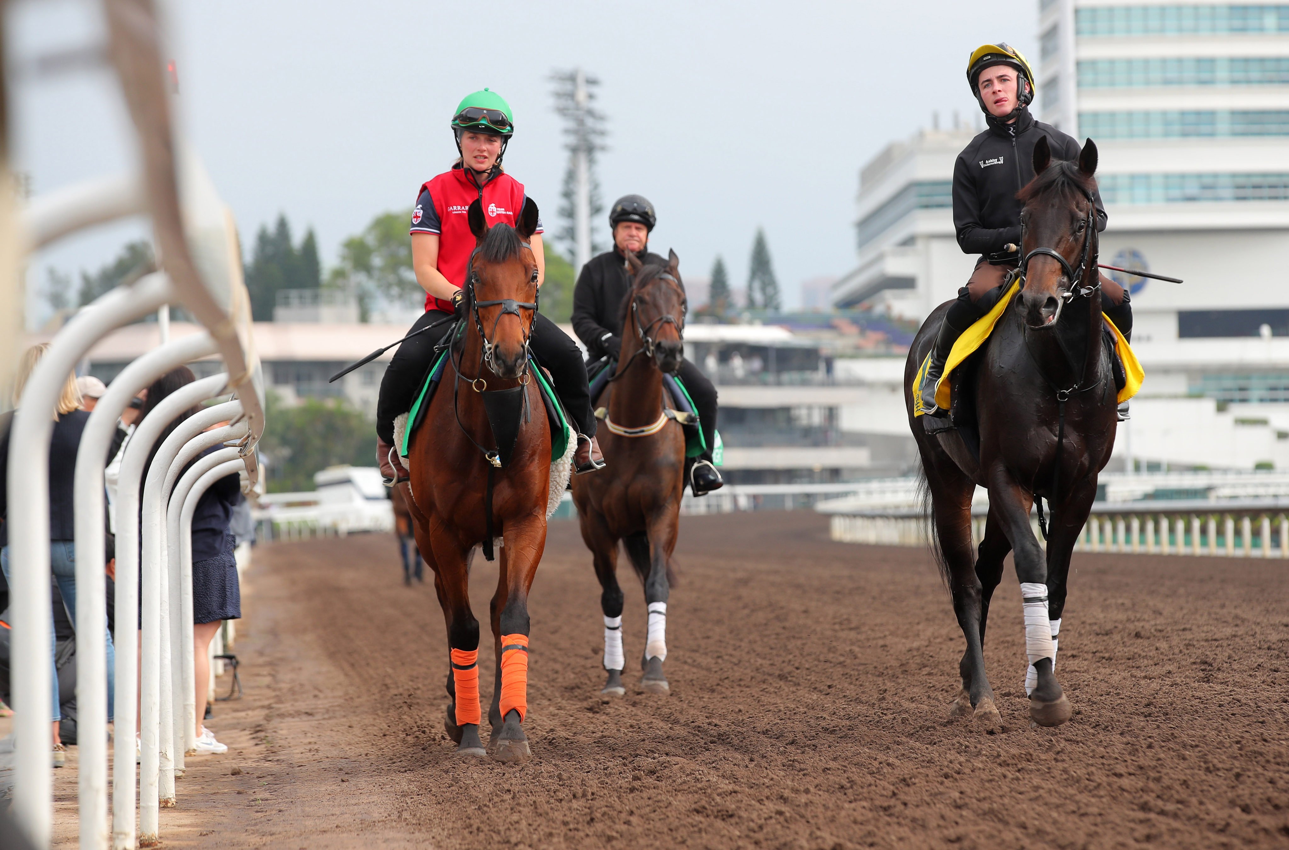 Starlust (right) and Dubai Honour (left) lead the British charge on Sunday. Photos: Kenneth Chan