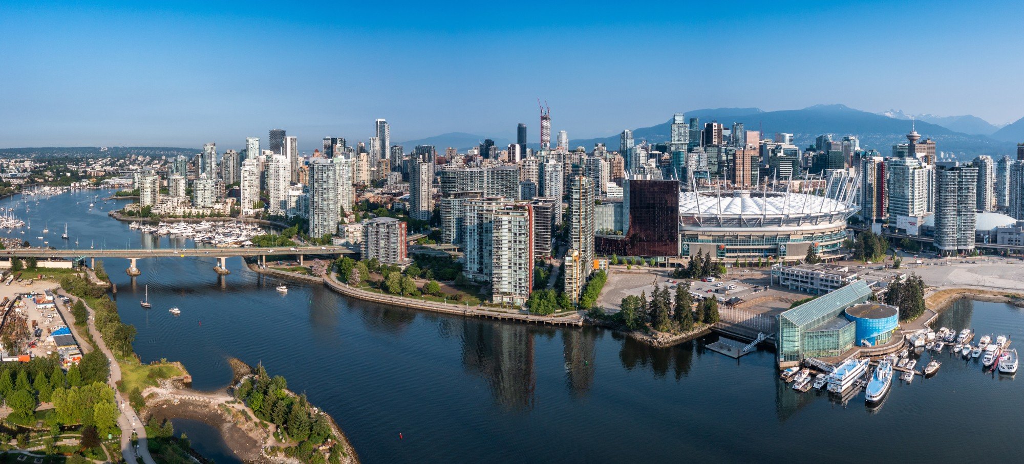 A panoramic aerial view of downtown Vancouver in Canada, which hosts the Annual Conference on Neural Information Processing Systems. Photo: Shutterstock