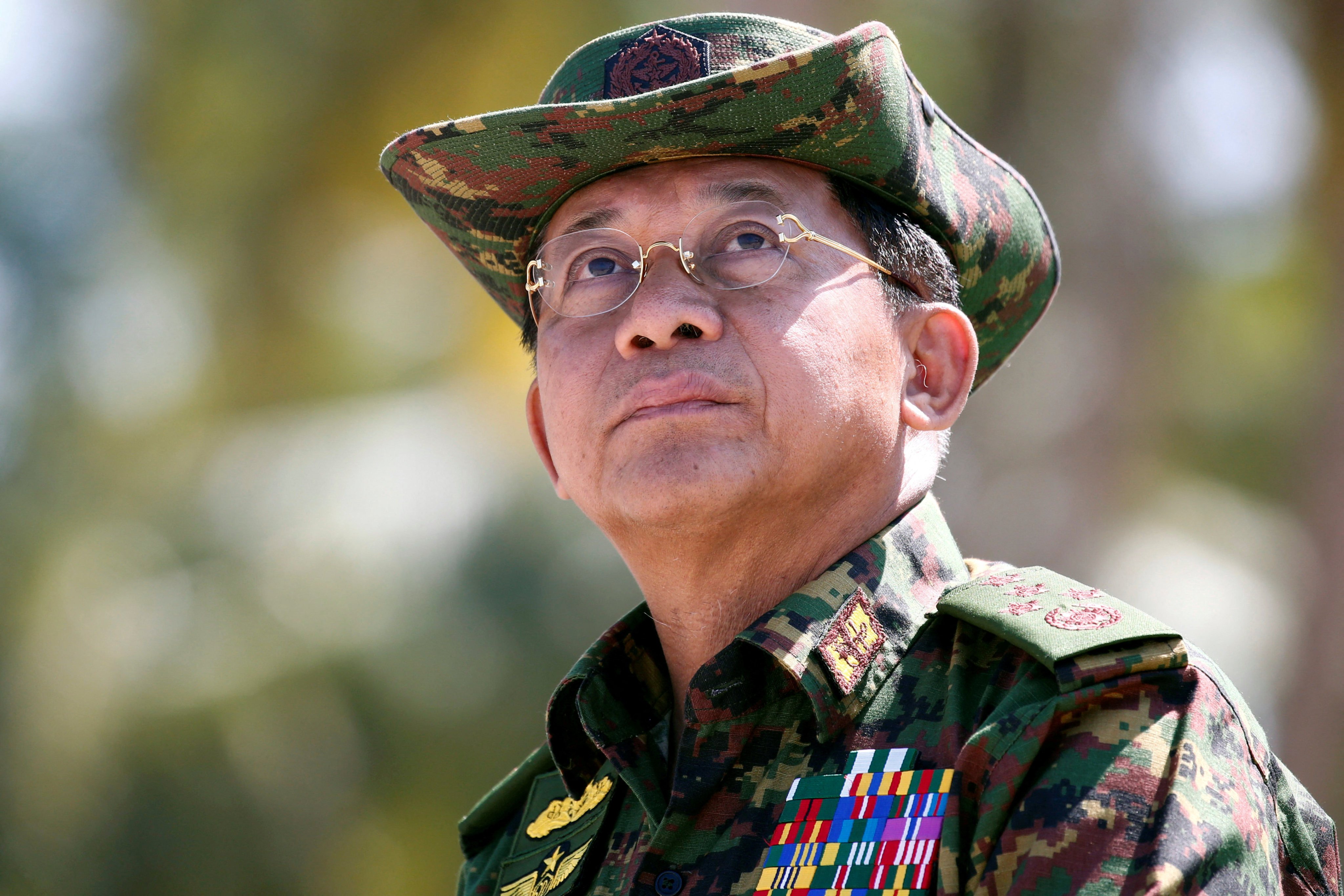 Min Aung Hlaing pictured in 2018. Photo: Reuters