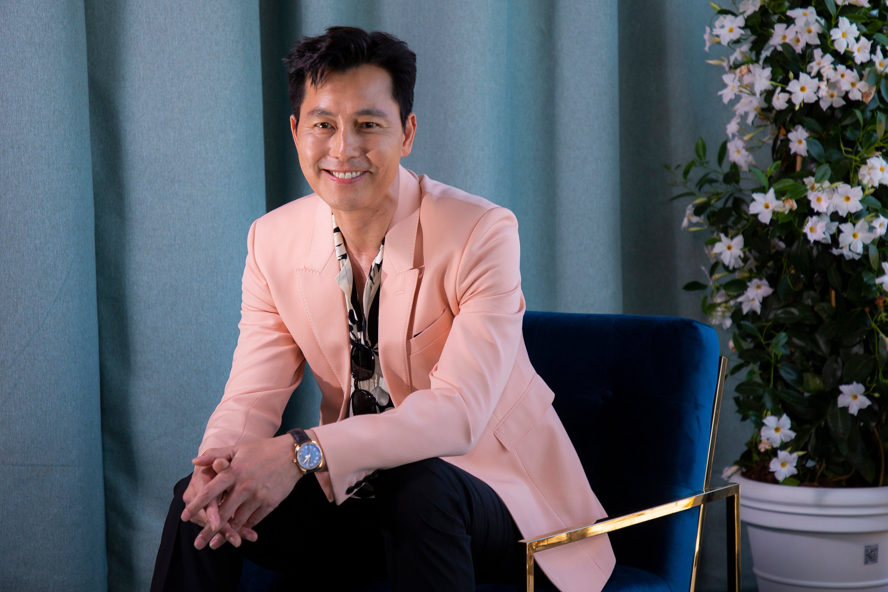 Jung Woo-sung poses for portrait photographs at the 75th Cannes Film Festival in 2022. Photo: AP