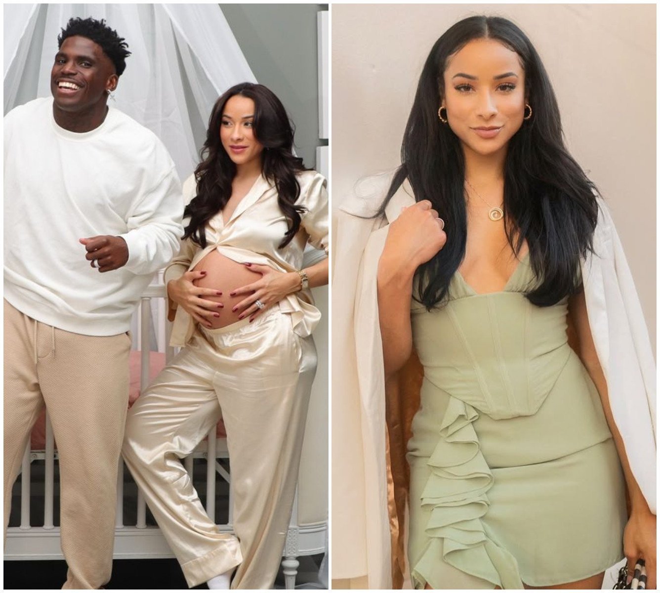 NFL player Tyreek Hill welcomed another child this December, this time with entrepreneur Keeta Vaccaro. Photos: @keeta_vaccaro/Instagram