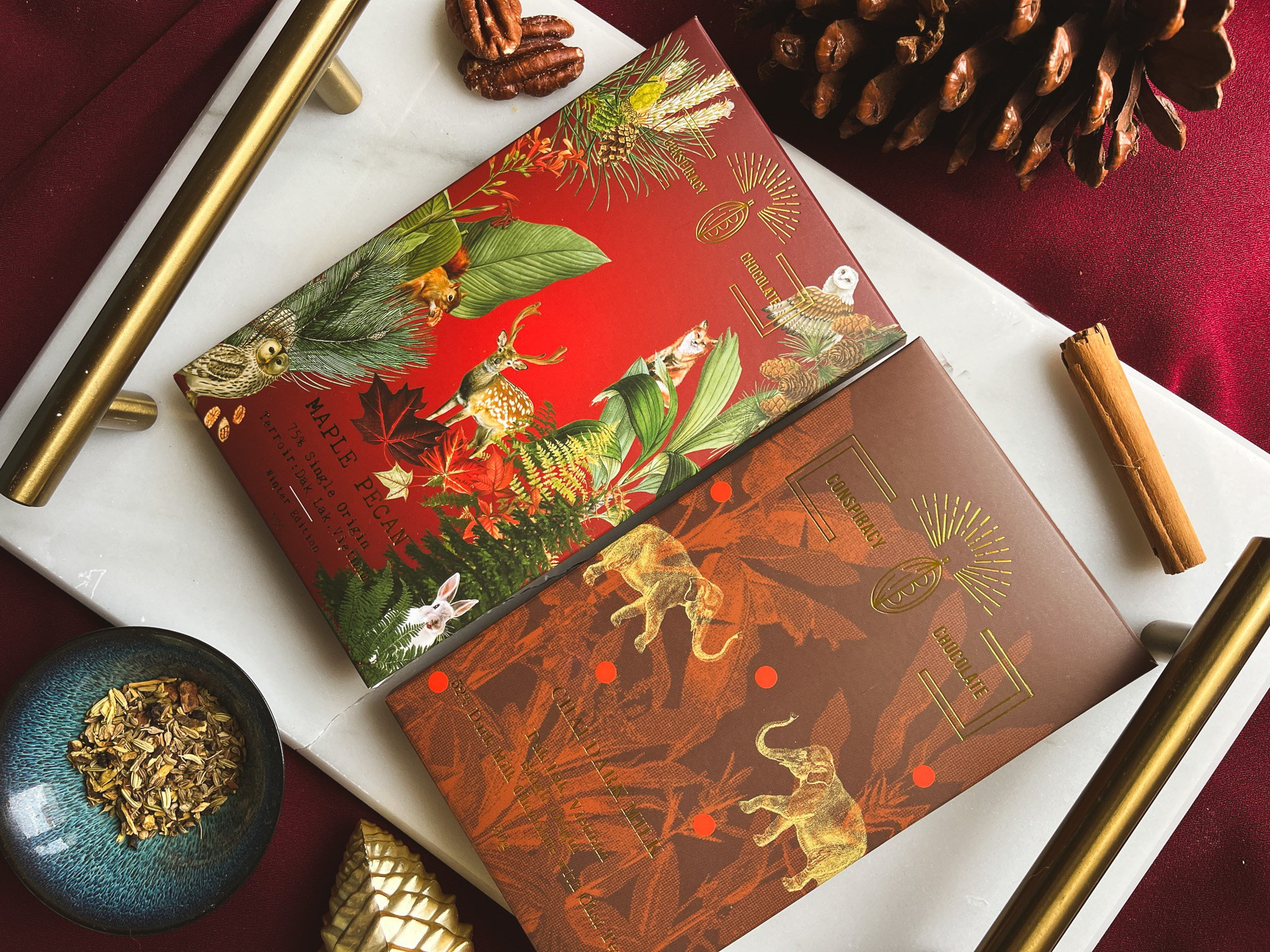 A festive gift set by Hong Kong-based chocolatier Conspiracy Chocolate. Photo: Conspiracy Chocolate