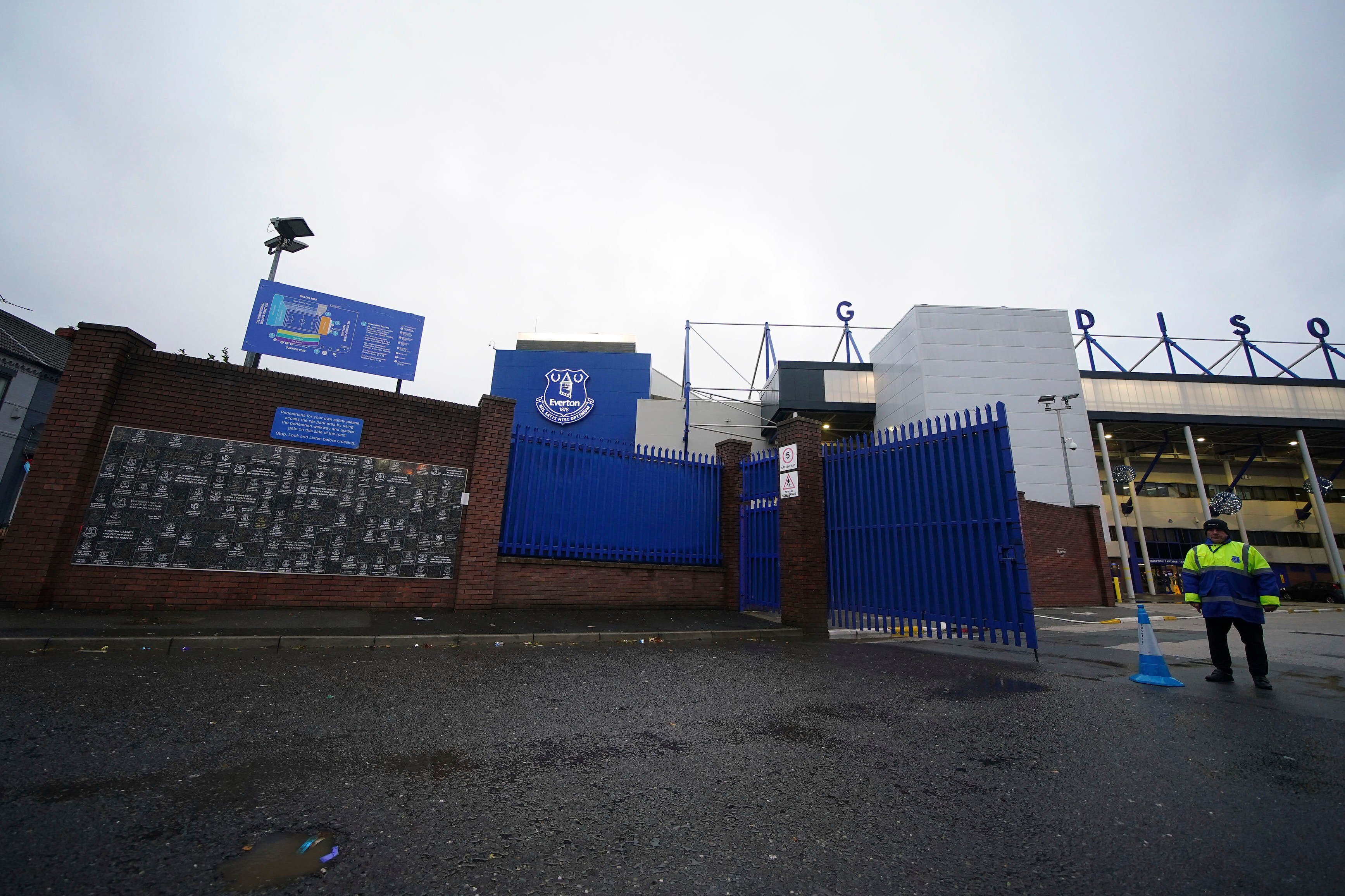 The Merseyside derby between Everton and Liverpool, initially set for Saturday, has been postponed because adverse weather. Photo: AP