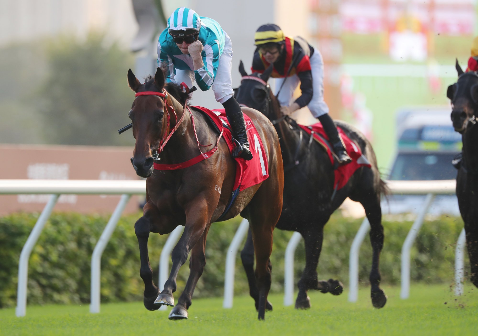 Romantic Warrior takes out last month’s Group Two Jockey Club Cup (2,000m) under James McDonald.