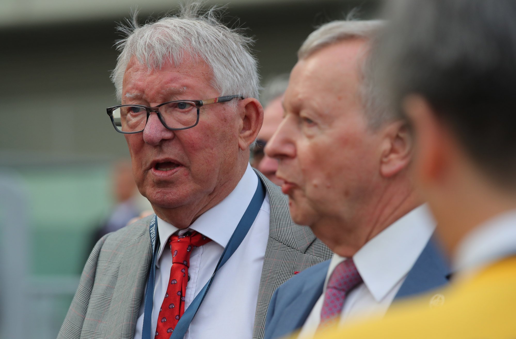 Sir Alex Ferguson at Sha Tin on Sunday.