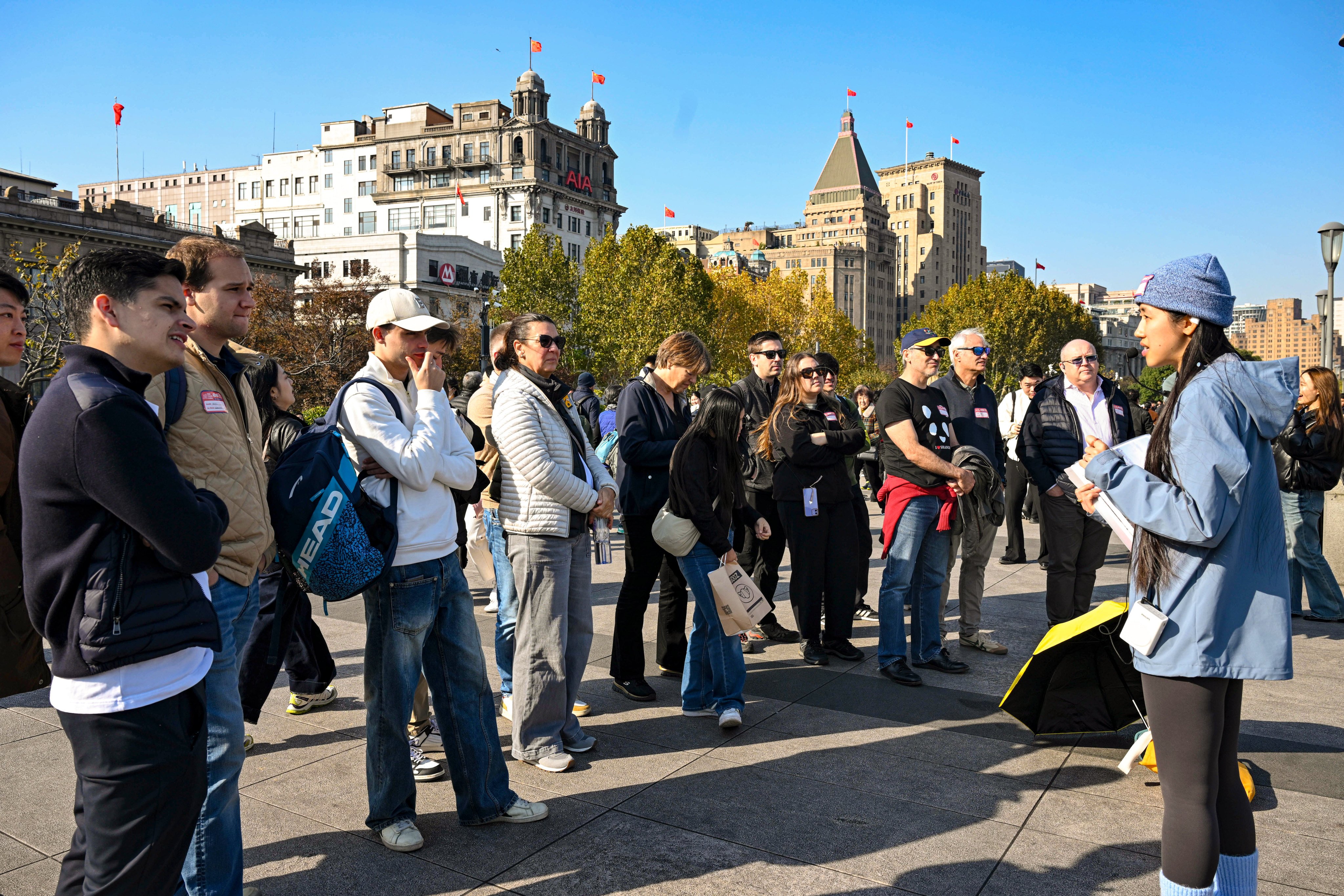 Foreign tourists at the Bund in Shanghai last month. China’s Young Envoys Scholarship, or YES, offers five-year multiple-entry visas to young Americans taking part in the programme. Photo: Xinhua 