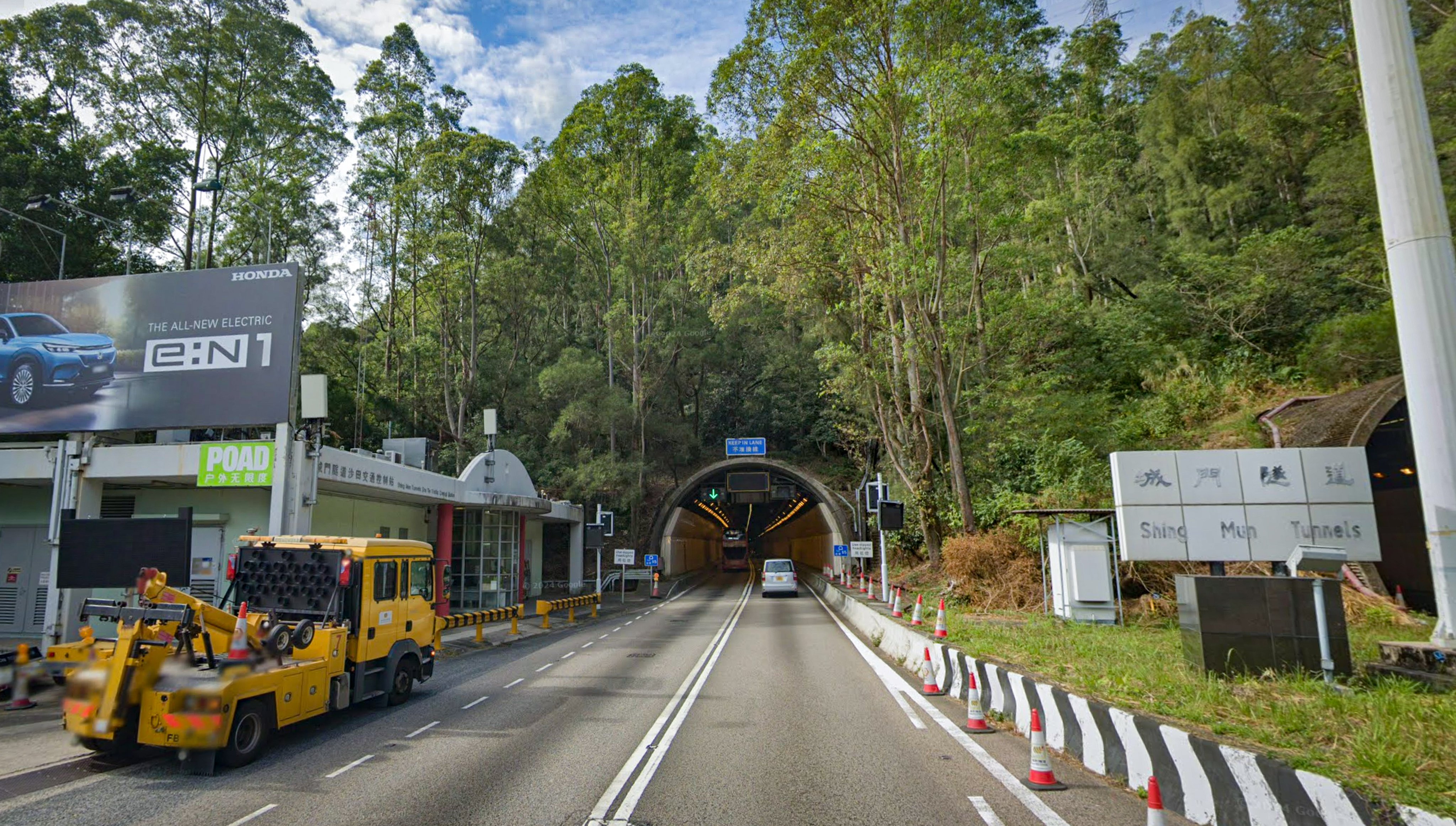 The man was travelling towards Shing Mun Tunnel when he reportedly passed out at the wheel. Photo: Google Maps