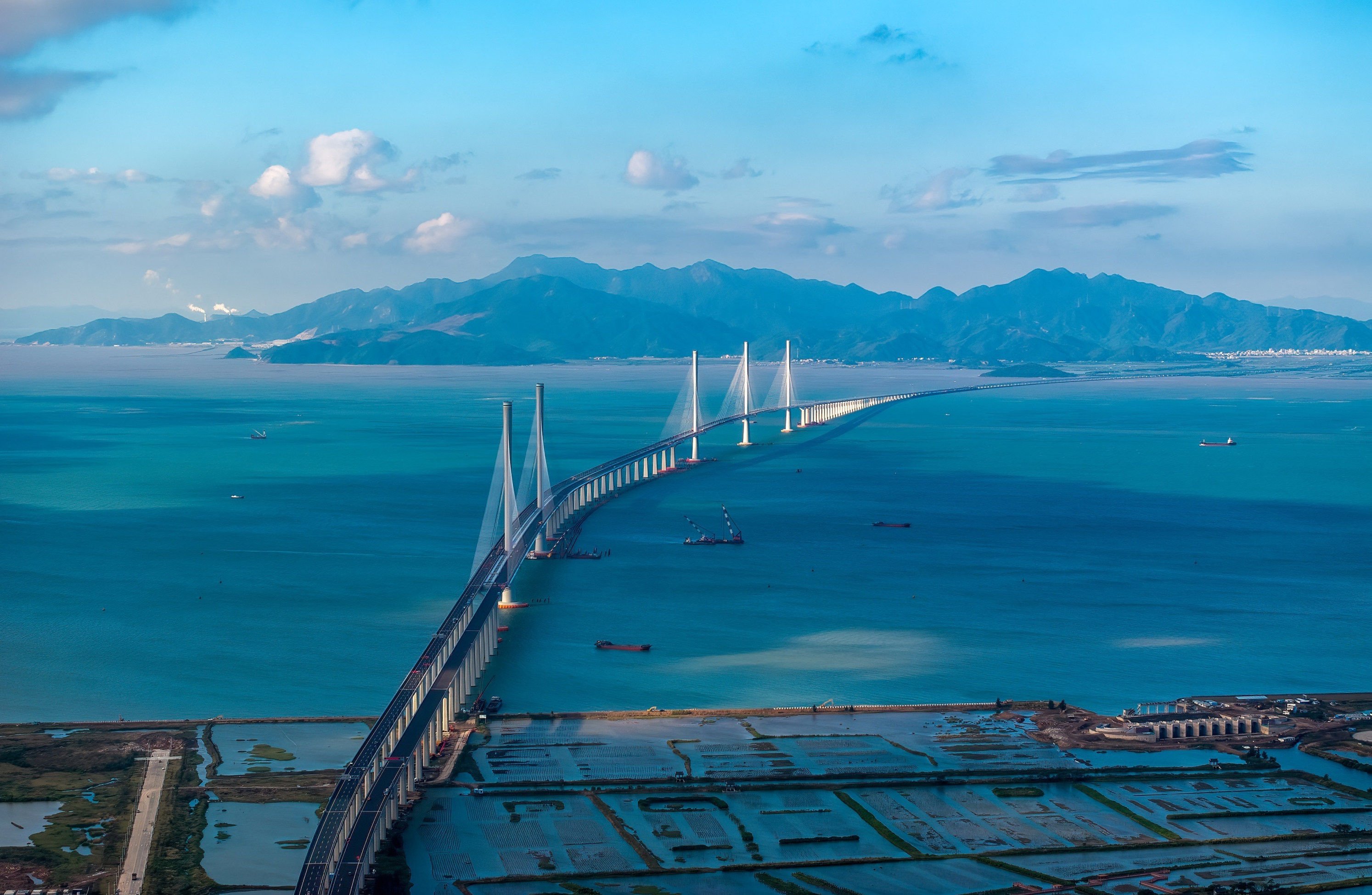 The Huangmaohai connector linking the cities of Zhuhai and Jiangmen in the Pearl River Delta in southern China is the latest mega project to boost connectivity in the Greater Bay Area. Photo: CCTV