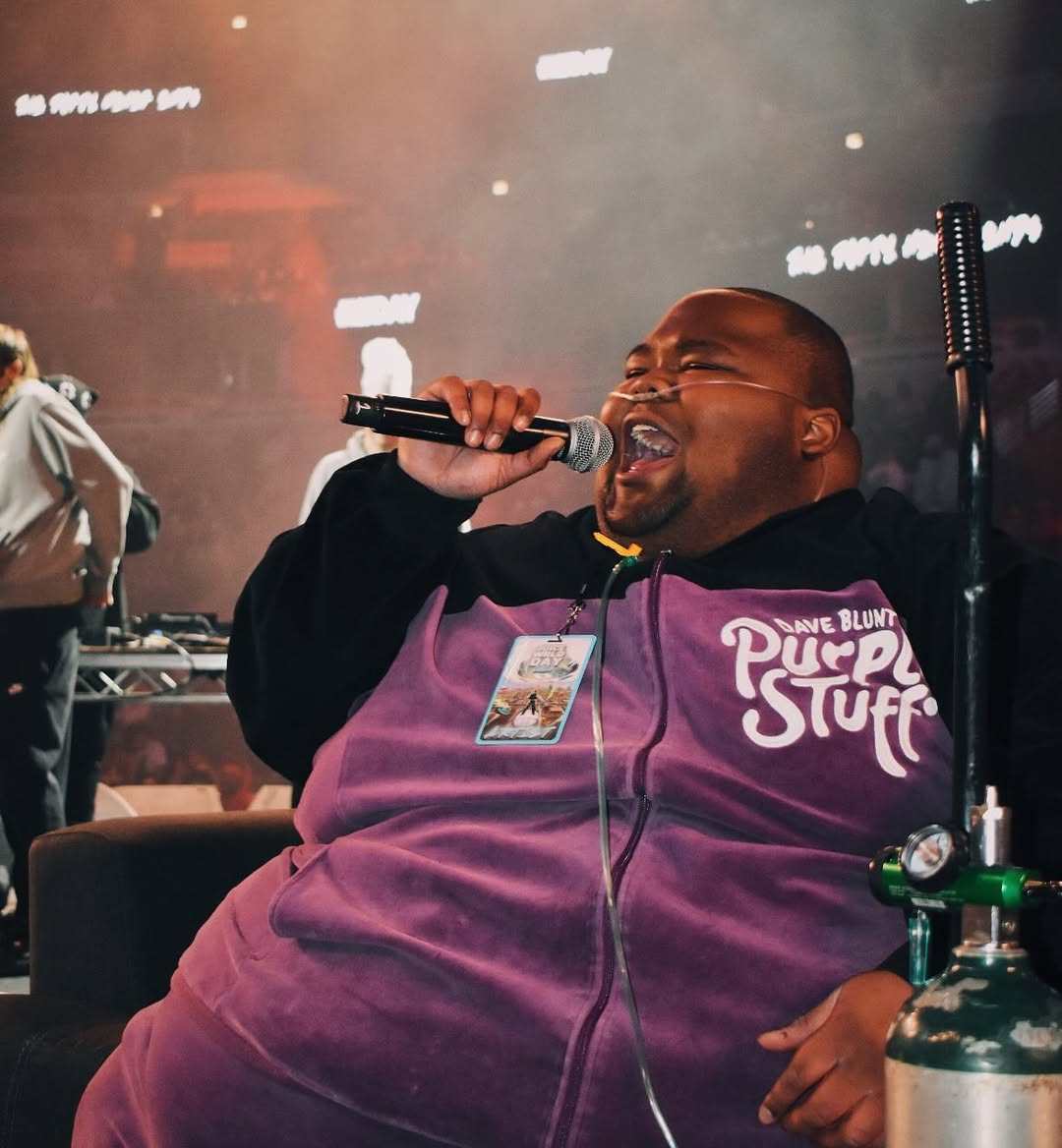 Rapper Dave Blunts has been getting a lot of attention for the raw emotion in his songs. Photo: @iluvyoudaveblunts/Instagram