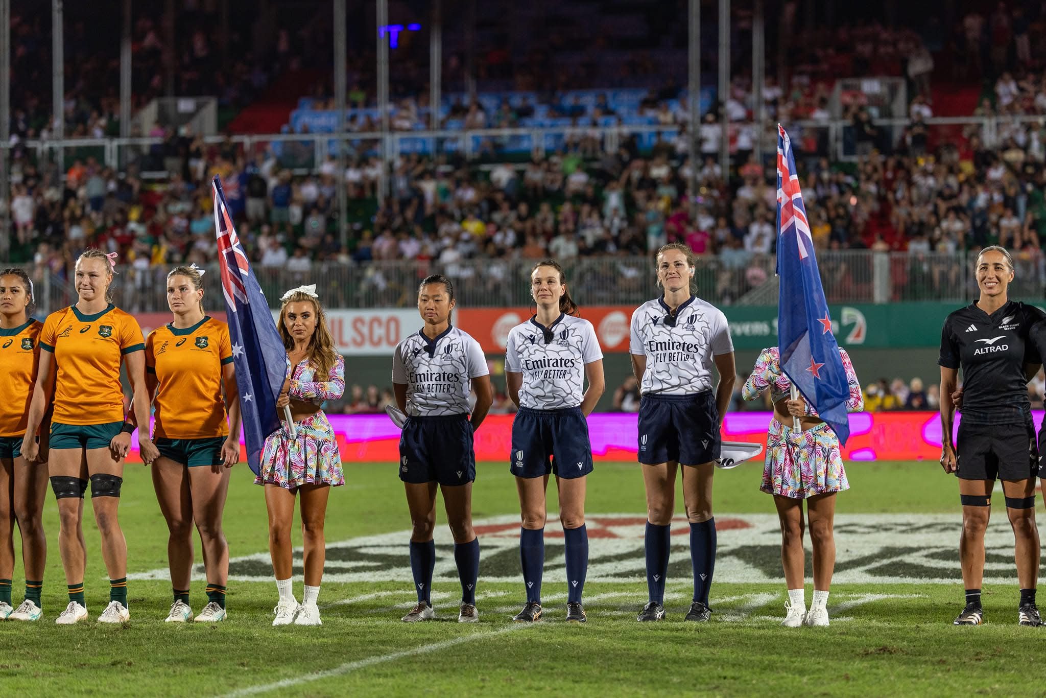 Sunny Lee (middle left) is one of the world’s leading officials only six years after beginning to referee. Photo: Hong Kong China Rugby