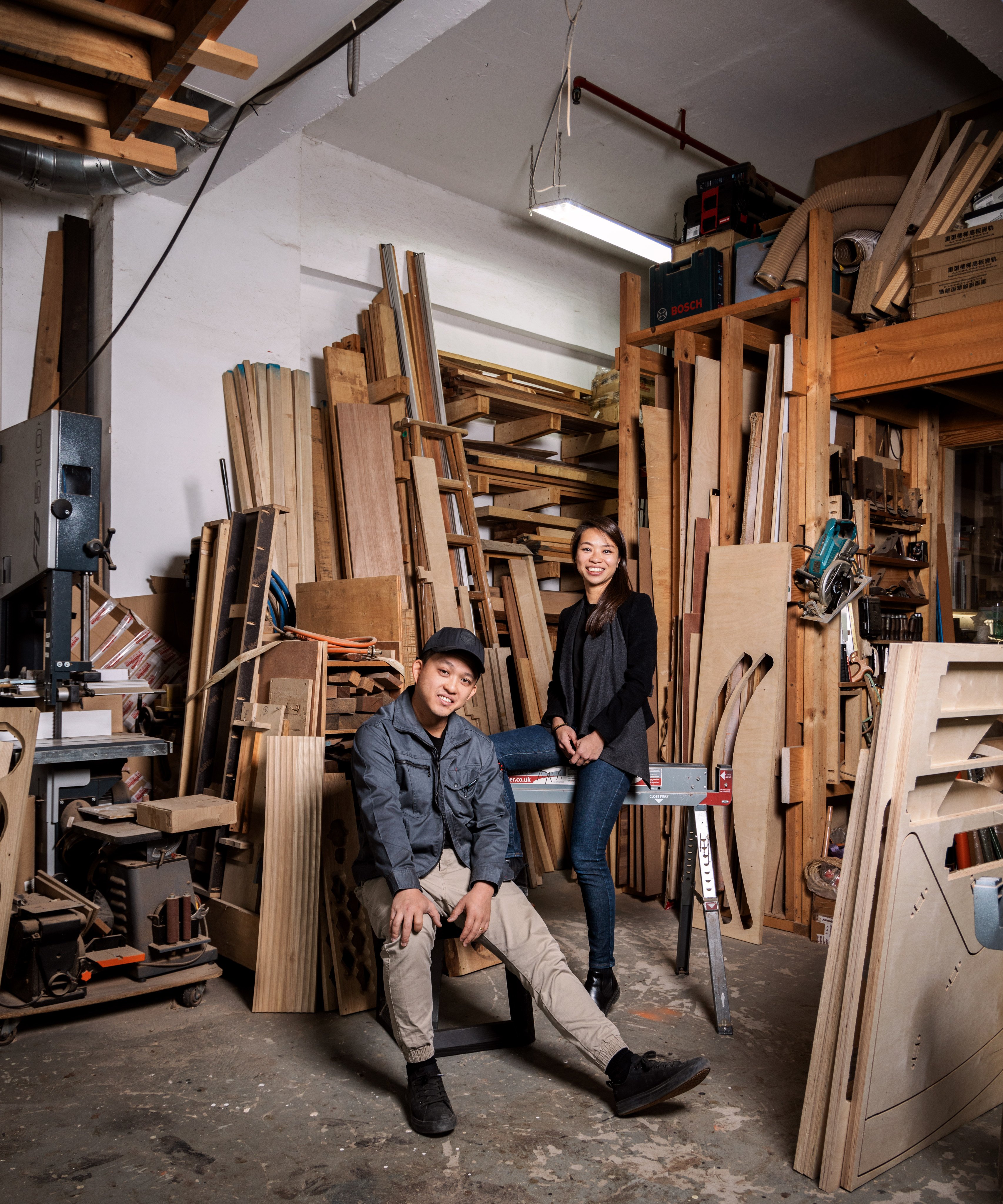 Jesse Hao Lap-hang (left) and Charis Mok Shu-wai from Zou Mat. Photo: Jocelyn Tam