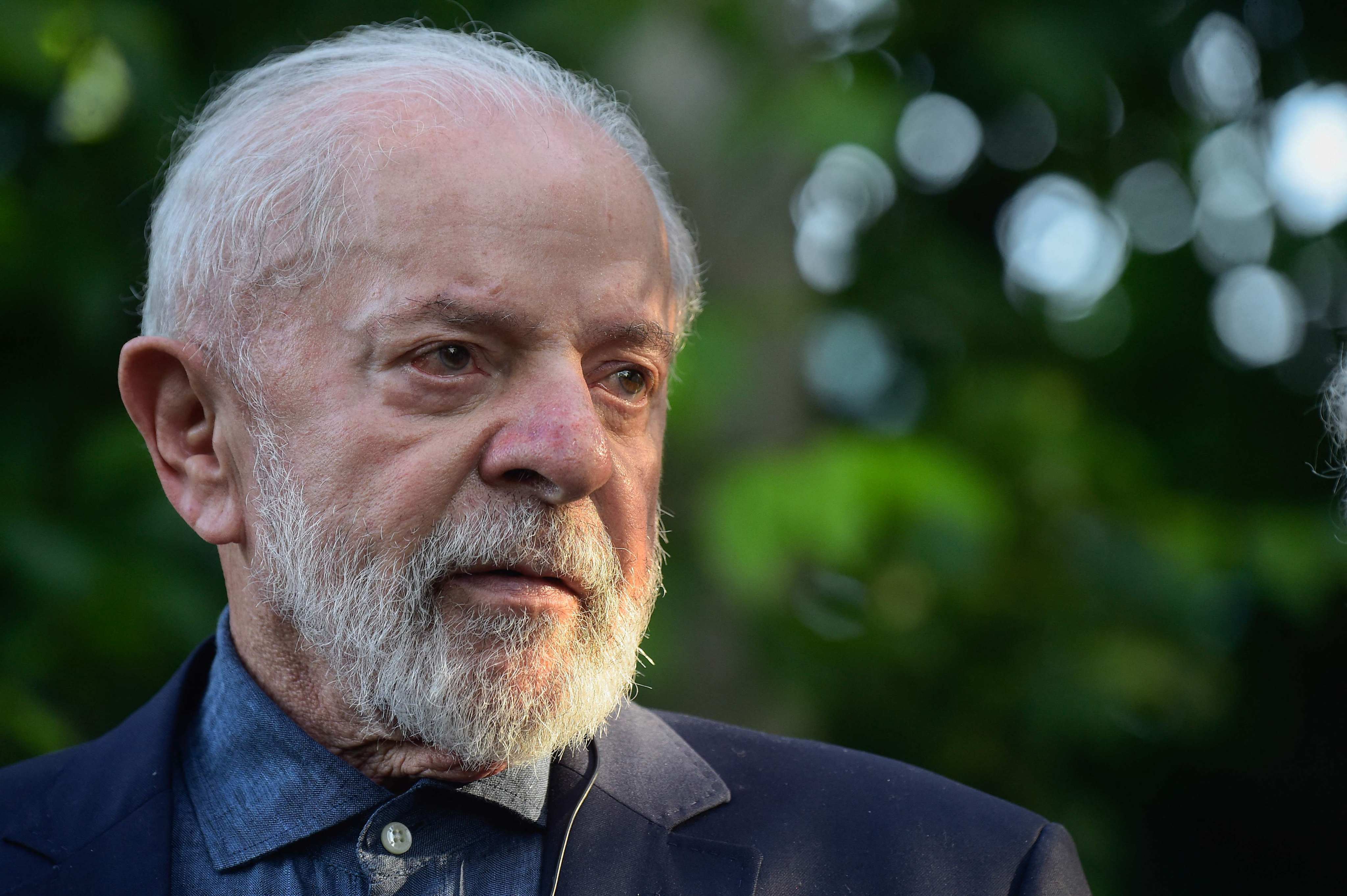 Brazil’s President Luiz Inacio Lula da Silva is seen at an event in Montevideo, Uruguay, on December 5. Photo: AFP