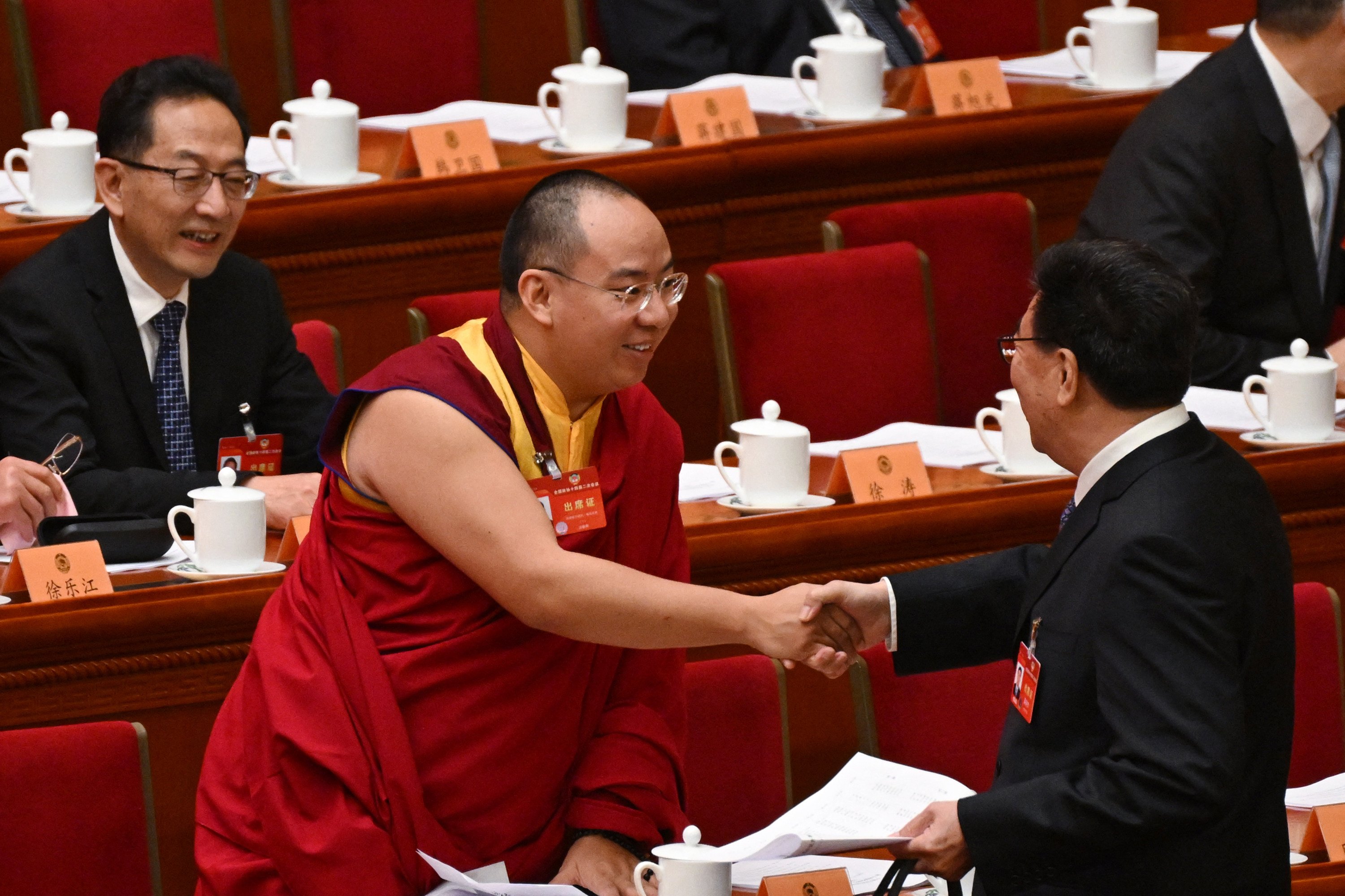 The current Panchen Lama, Gyaincain Norbu, was chosen by Chinese authorities and sits on the country’s top political advisory body. Photo: AFP