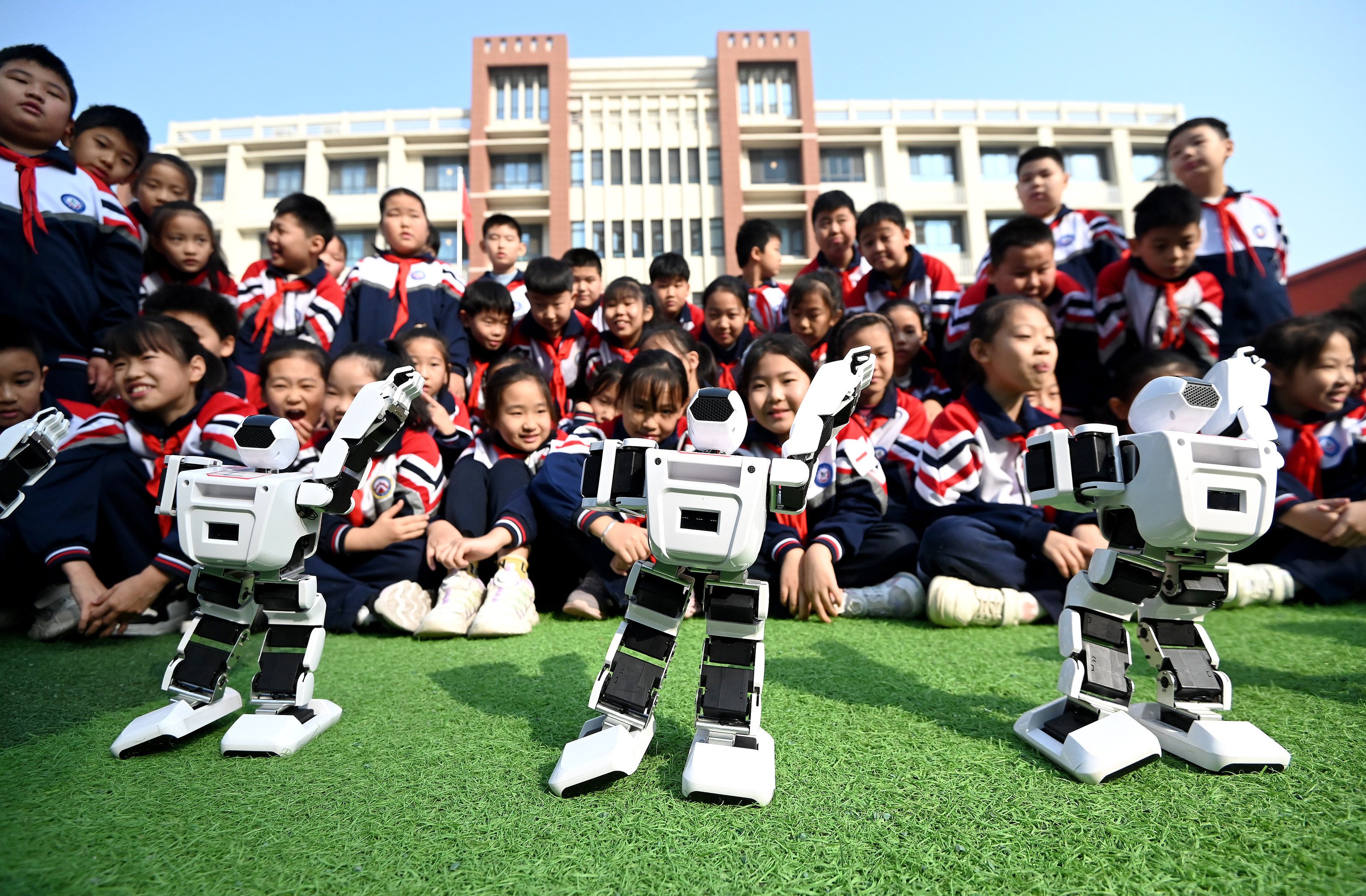 More than 180 schools around China have been selected to take part in an AI education pilot programme. Photo: NurPhoto via Getty Images