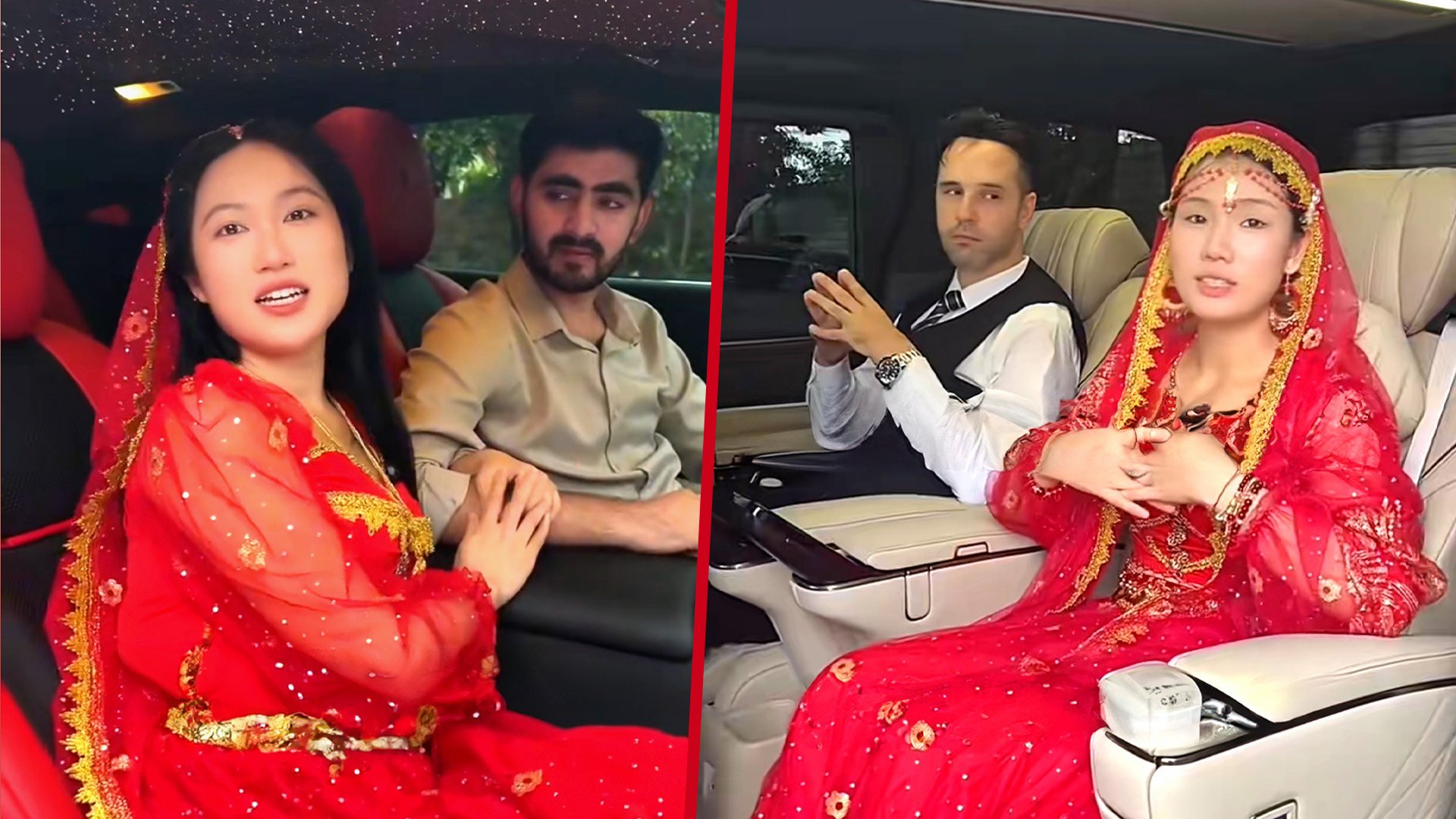 China KOLs who pretended to be wives of Dubai royalty while promoting household items have had their accounts banned and videos removed. Photo: SCMP composite/Douyin