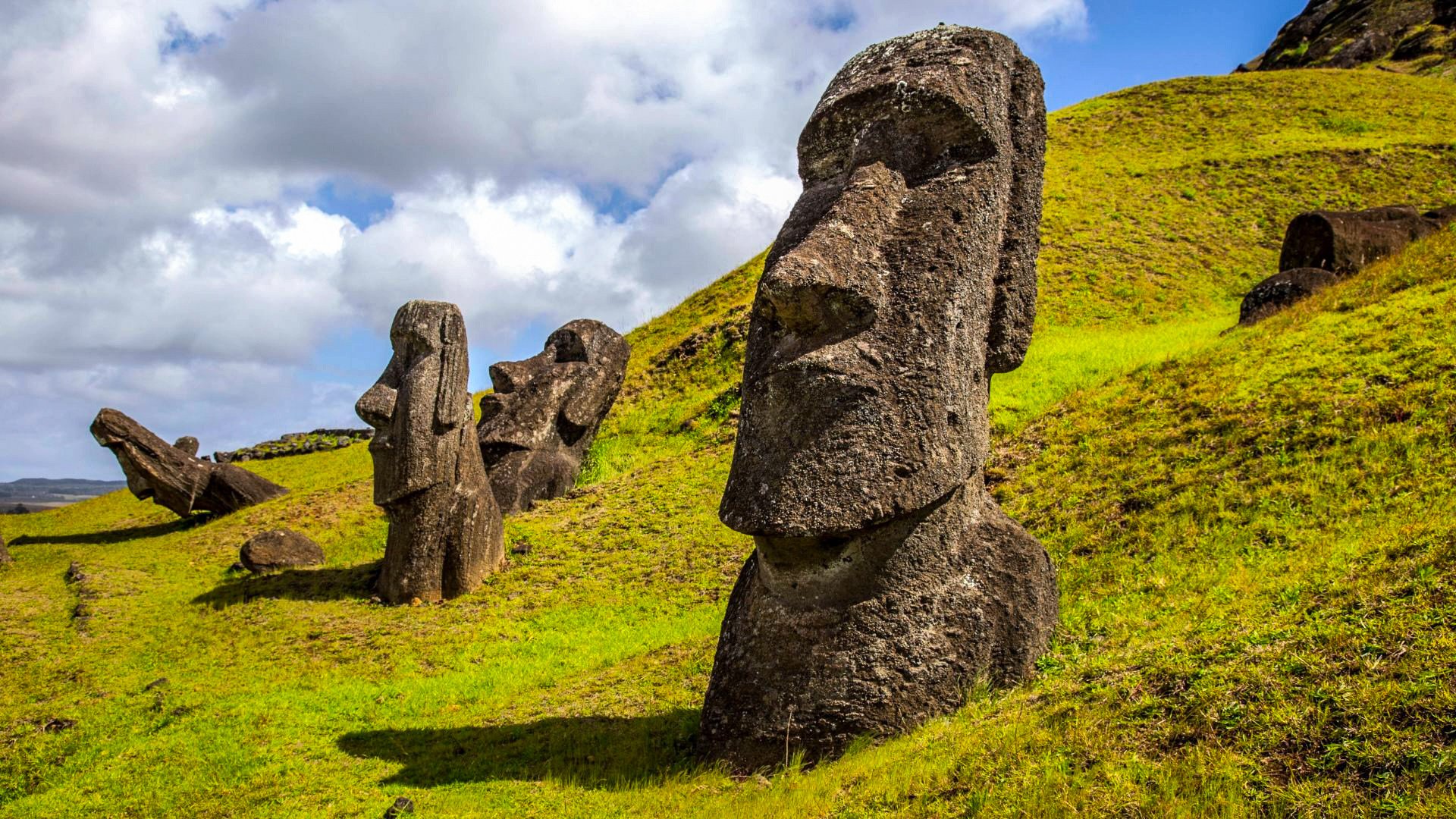 Rano Raraku is home to Rapa Nui’s iconic buried heads. Photo: Jamie Carter