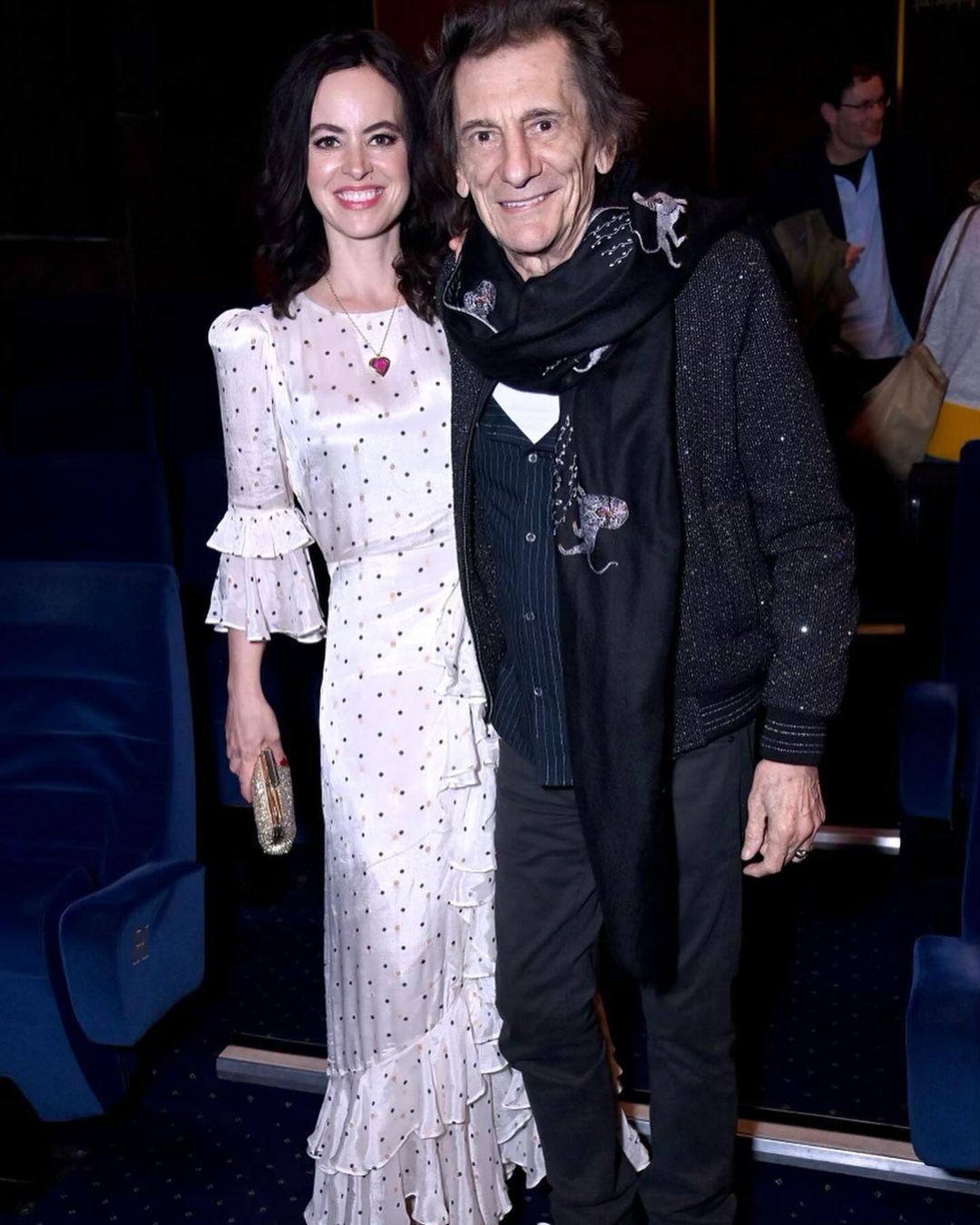 Meet Rolling Stone Ronnie Wood’s third wife, and the mother of his twin girls, Sally Humphreys – who recently met Prince William and King Charles. Photo: @sallywood1/Instagram