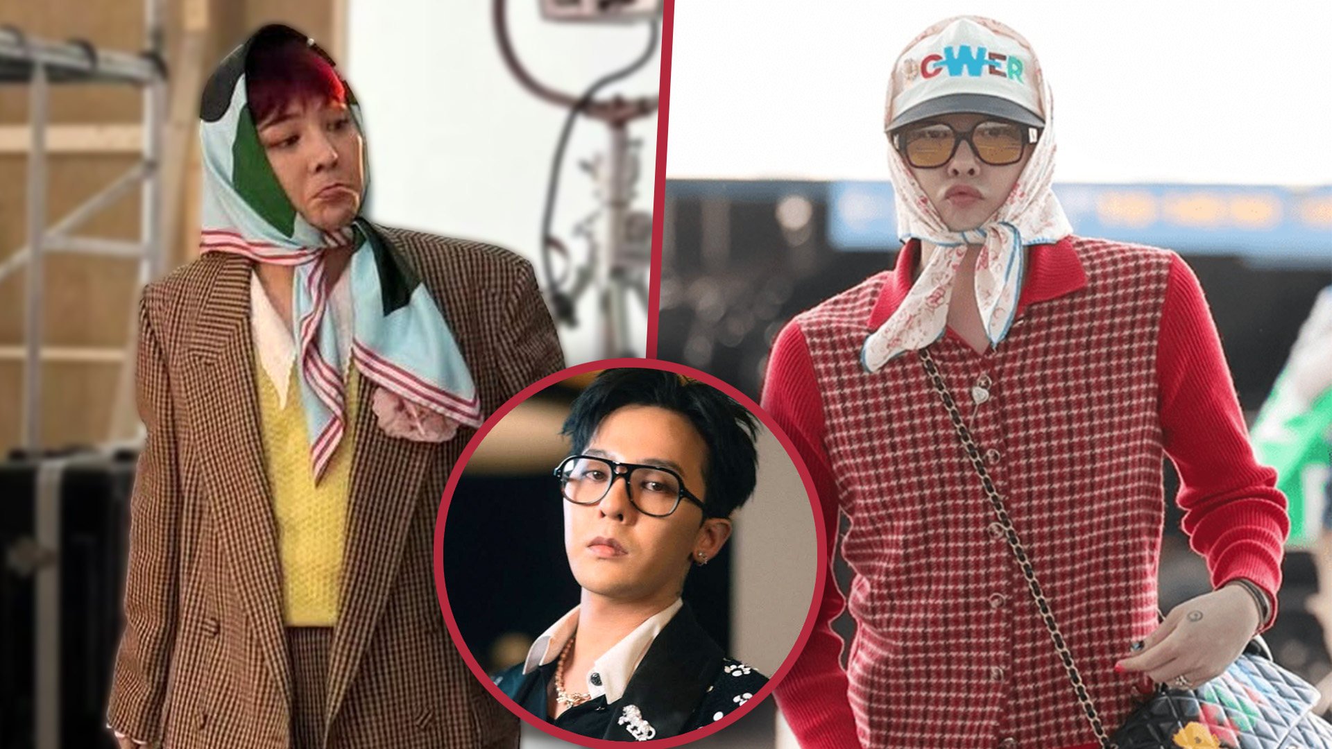 K-pop star G-Dragon’s distinctive “auntie style” has been a massive hit with his army of fans. Photo: SCMP composite/X.com/IG@8lo8lo8lowme